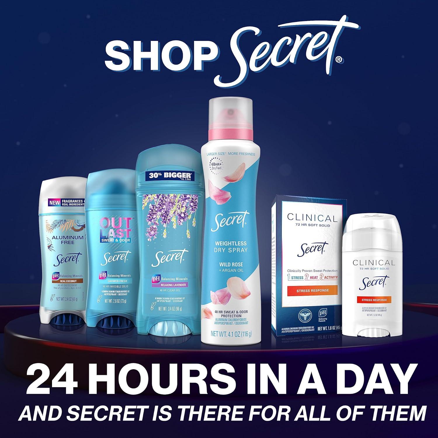 Desodorante Antitranspirante Secret Outlast 73.9 g Sin Fragancia