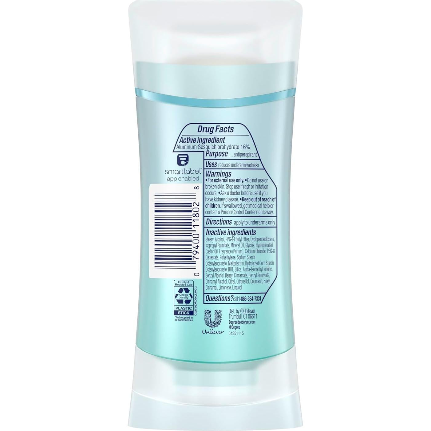Desodorante Antiperspirante Degree Advanced 72 Horas 73.71 g