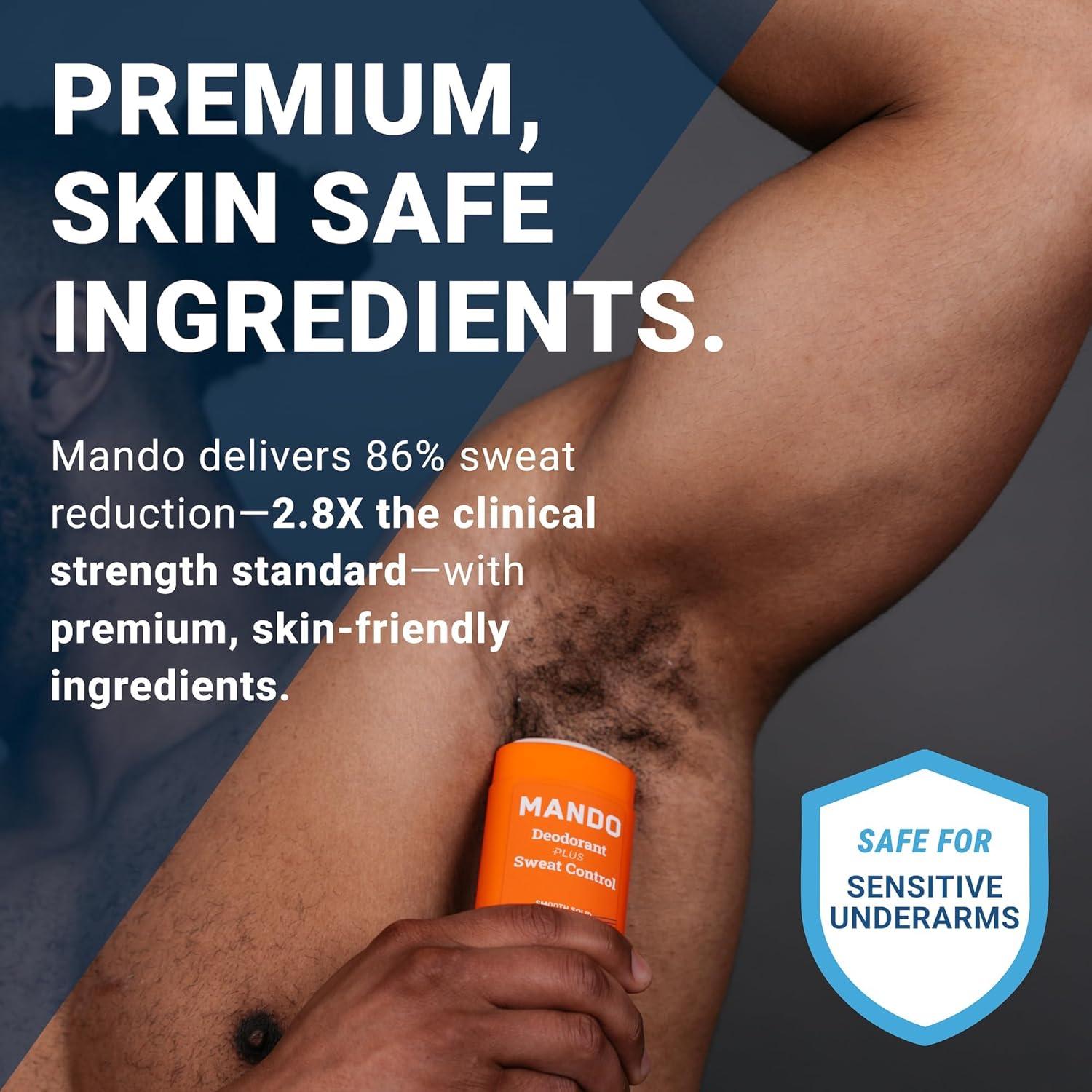 Desodorante Antitranspirante Mando 74.9 g Cuero Bourbon Paquete 2