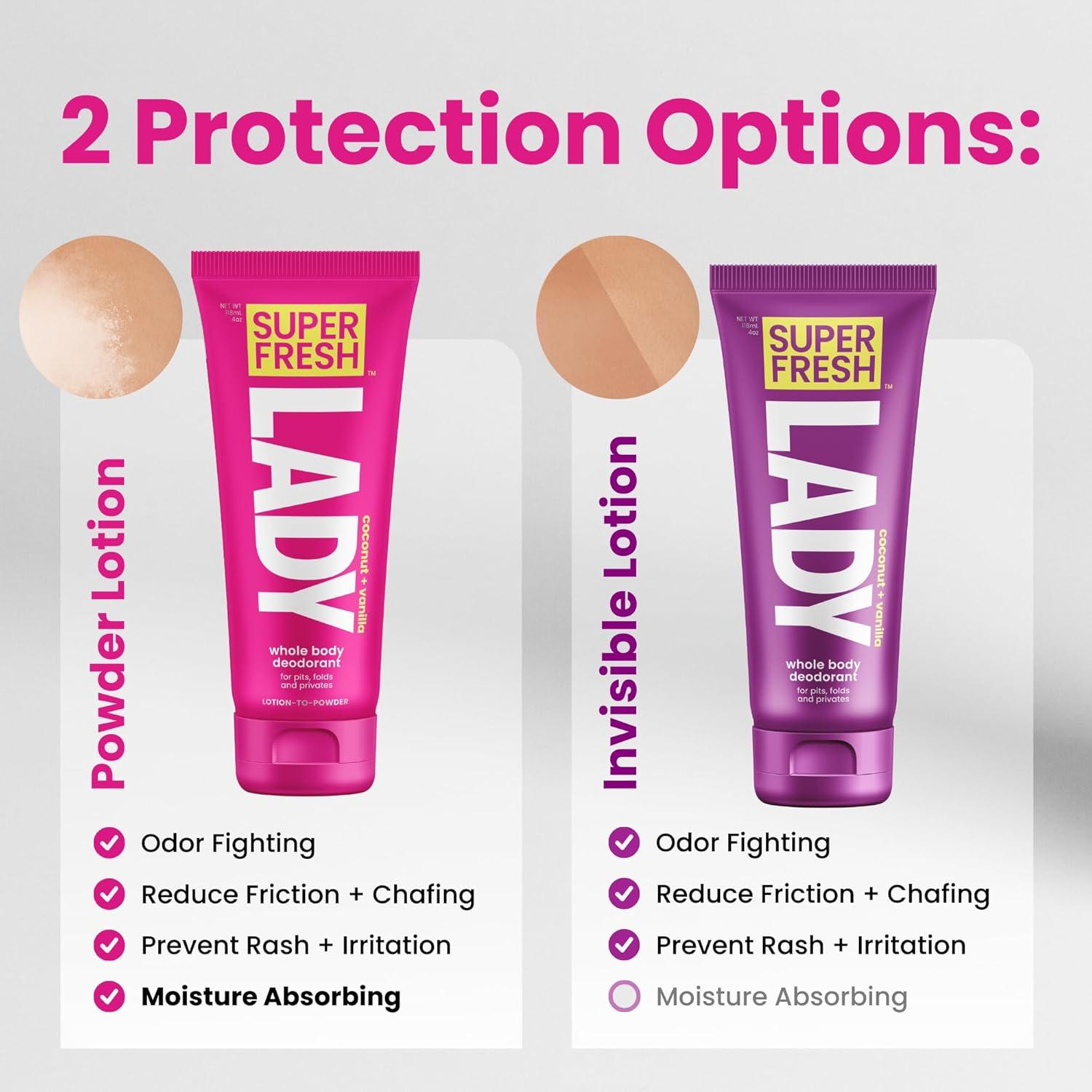 Desodorante en Polvo Corporal Super Fresh 113g Coco Vainilla