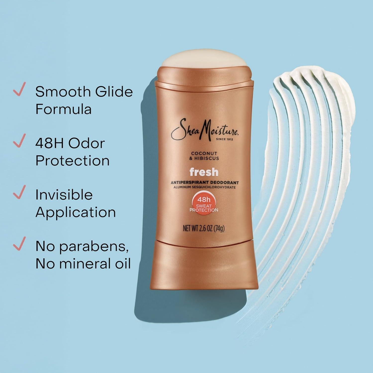 Antitranspirante Desodorante SheaMoisture Coco & Hibisco 73.71 g