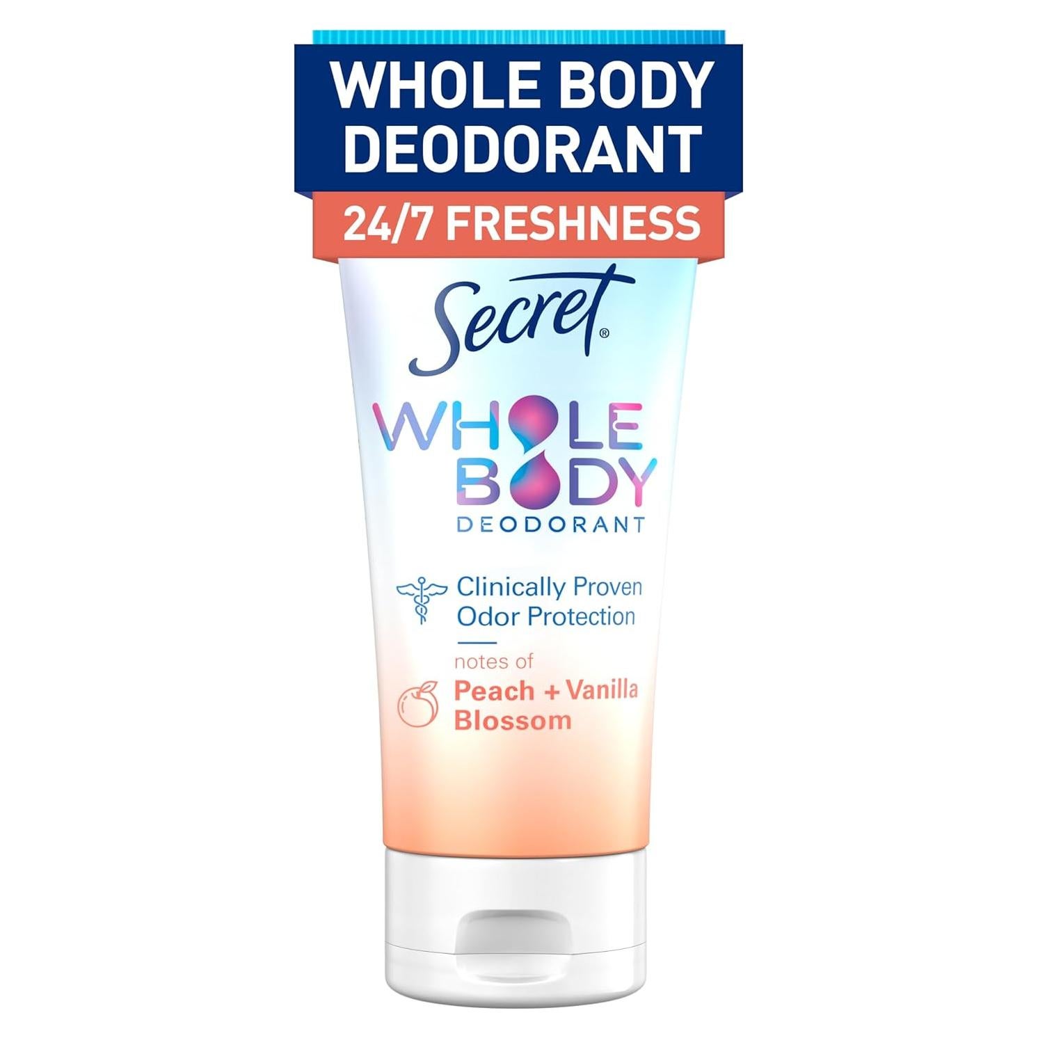 Crema Desodorante Corporal Secreta Procter & Gamble 85 g Durazno-Vainilla