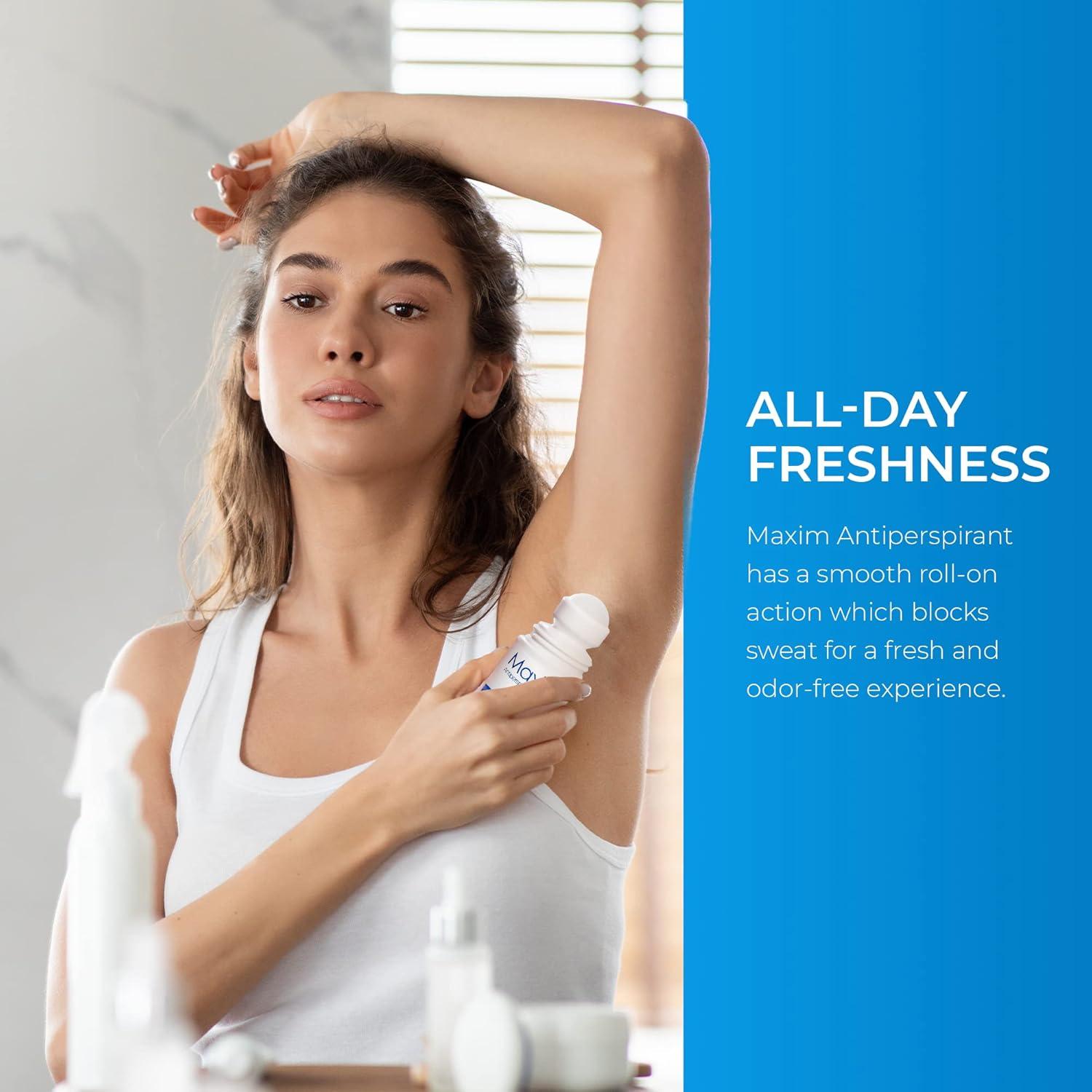 Maxim Antitranspirante Clínico Roll-On 100g - Control Sudor 48h