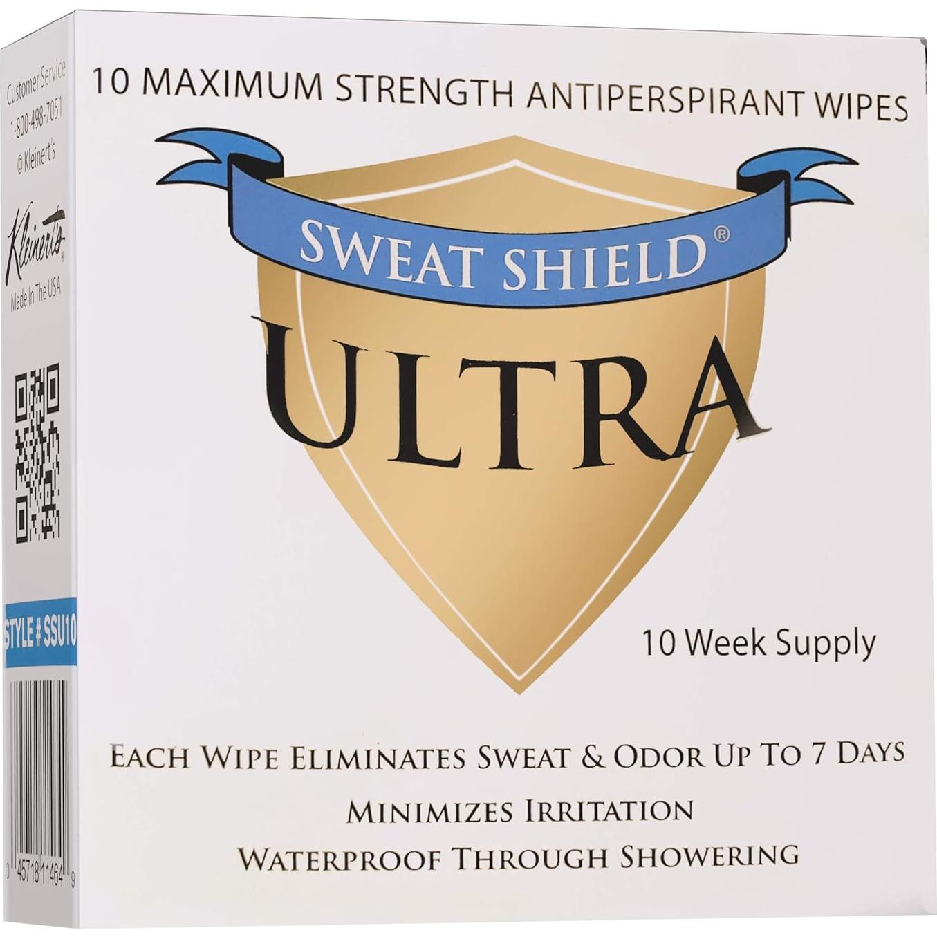 Toallitas Antitranspirantes Kleinert's Sweat Shield - 10 Unidades