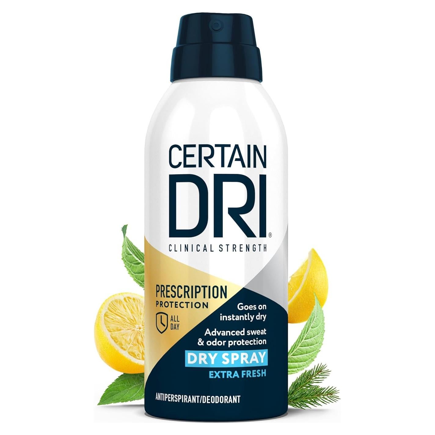 Antitranspirante Clínico Certain Dri Spray Seco 119 g - 72 Horas
