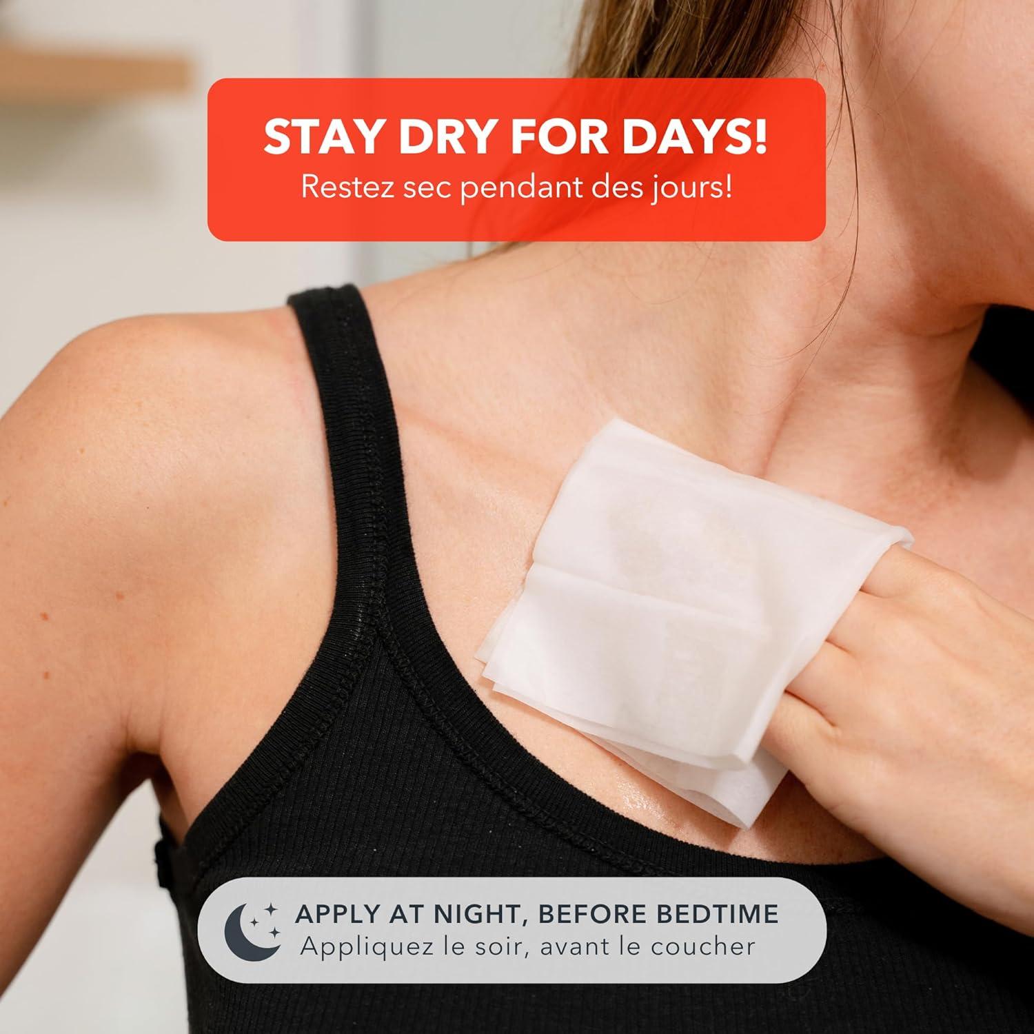 Toallitas Antitranspirantes SweatBlock XL - 10 Unidades para Hombres y Mujeres