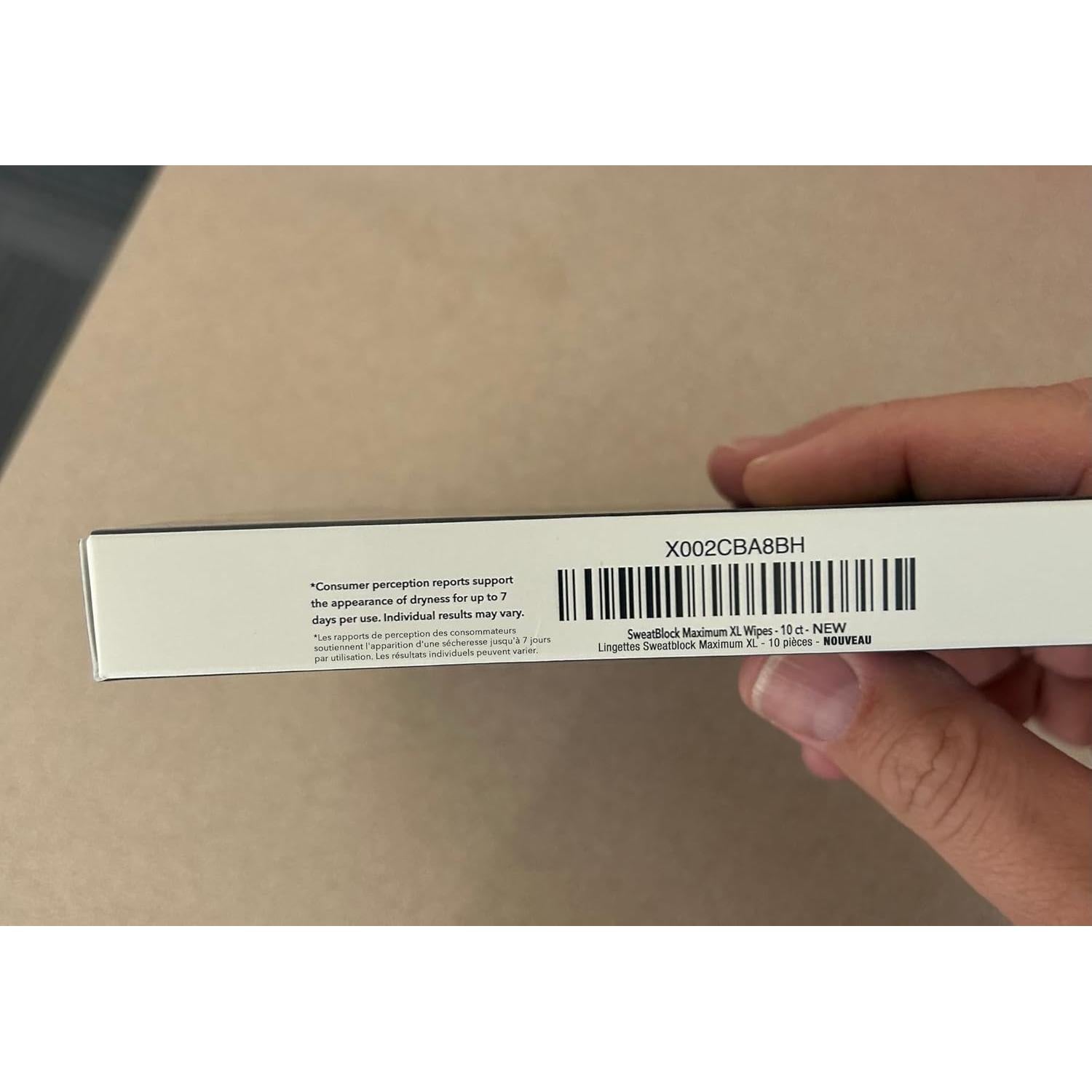 Toallitas Antitranspirantes SweatBlock XL - 10 Unidades para Hombres y Mujeres