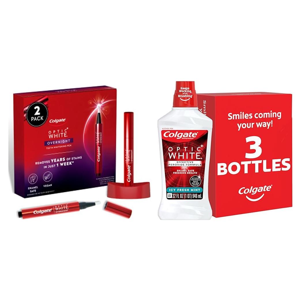 Bolígrafo Blanqueador de Dientes Colgate Optic White 2 Unidades