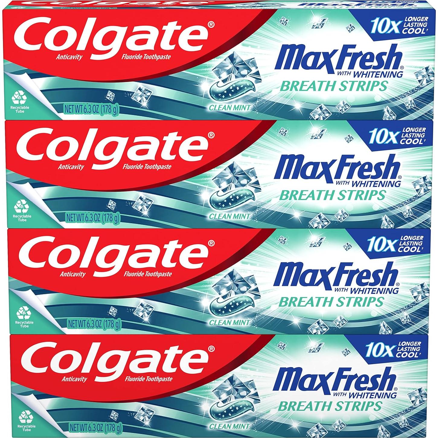 Cepillo de dientes blanqueador Colgate 360 Optic White + 4 pastas Max Fresh