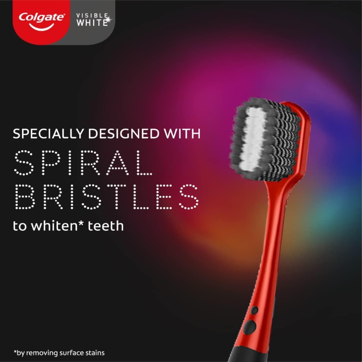 Cepillo de dientes manual Colgate Visible White O2 - 2 piezas