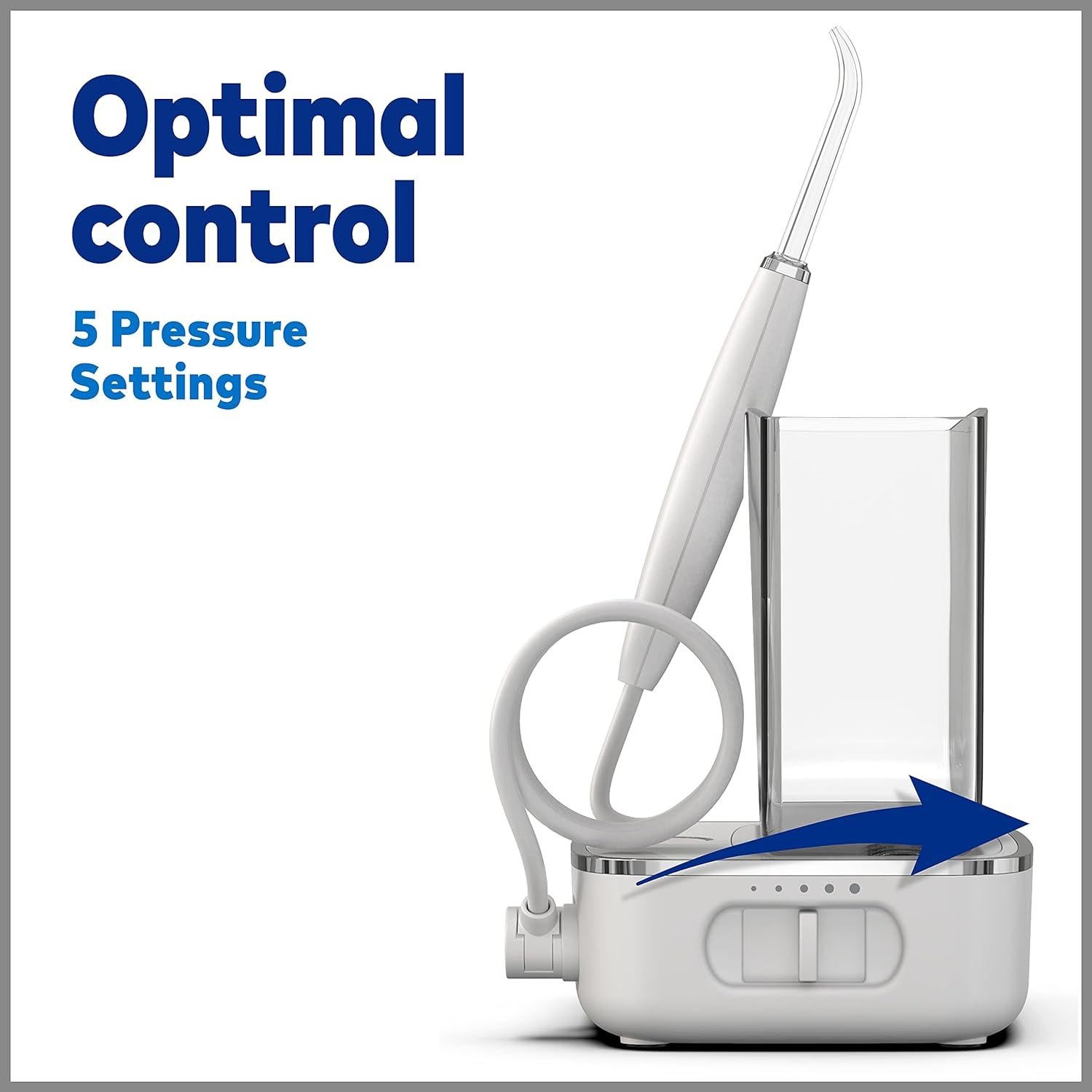 Hilo Dental Portátil Waterpik Sidekick Blanco/Cromo WF-04