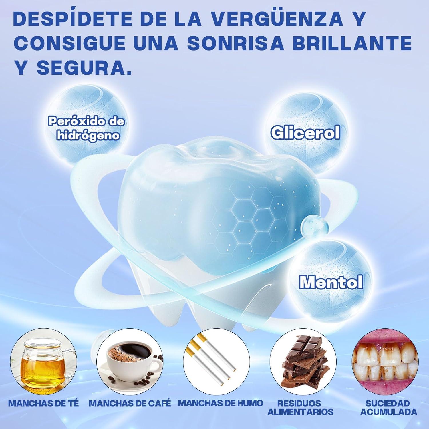 Tiras Blanqueadoras AURANY 5D para Dientes Sensibles - 14 Pares