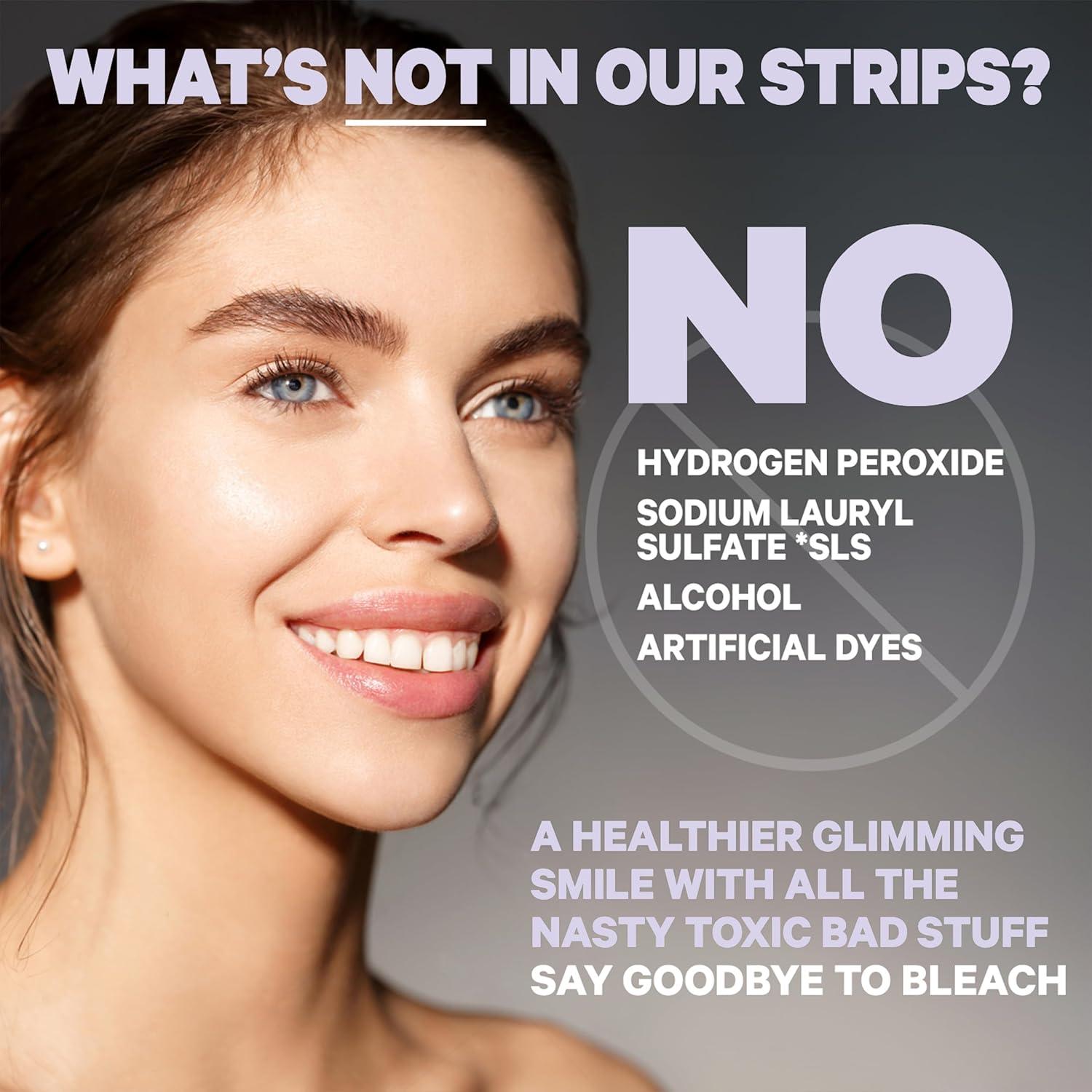 Tiras Blanqueadoras de Dientes Glim - 42 Tiras (21 Tratamientos) Veganas