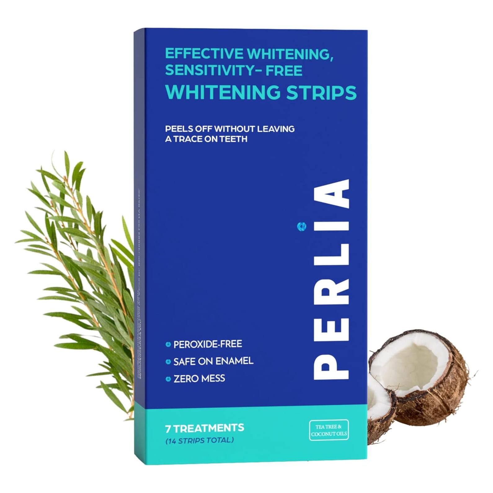 Tiras Blanqueadoras Perlia Sin Peróxido - 14 Tiras (7 Tratamientos)