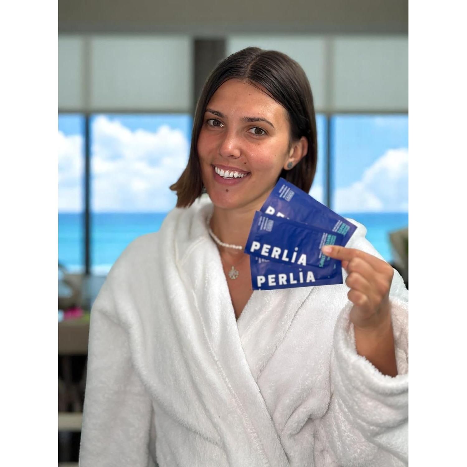 Tiras Blanqueadoras Perlia Sin Peróxido - 14 Tiras (7 Tratamientos)