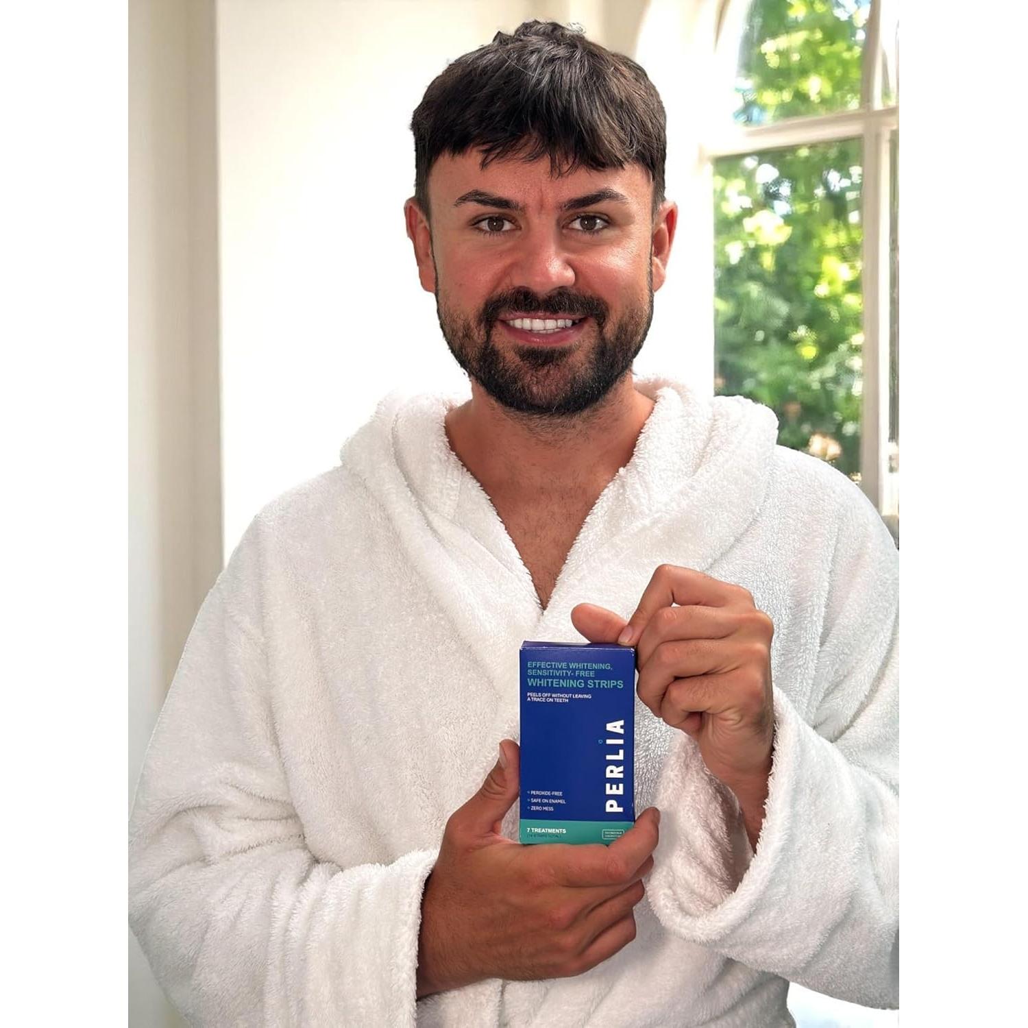Tiras Blanqueadoras Perlia Sin Peróxido - 14 Tiras (7 Tratamientos)