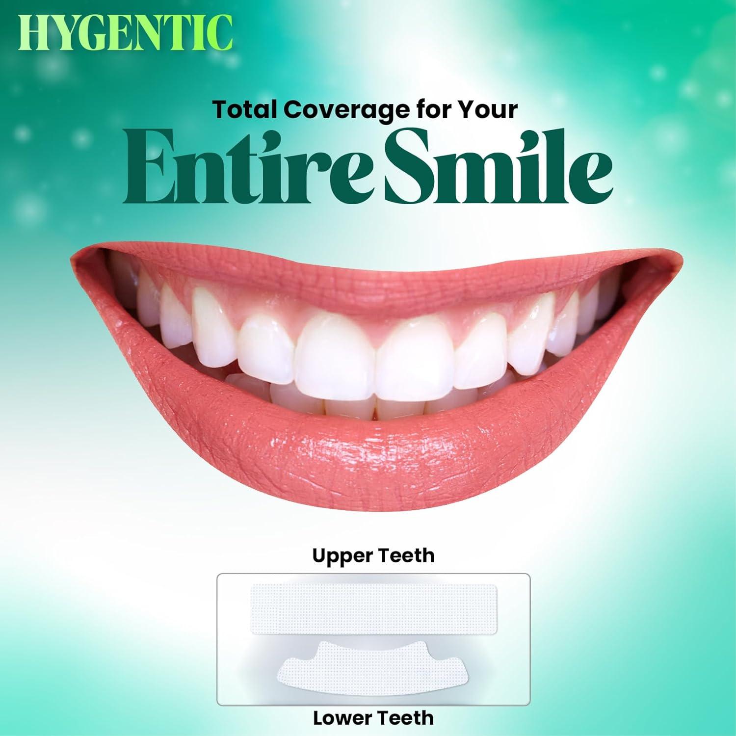 Tiras Blanqueadoras de Dientes HYGENTIC 42 Rayas 21 Tratamientos