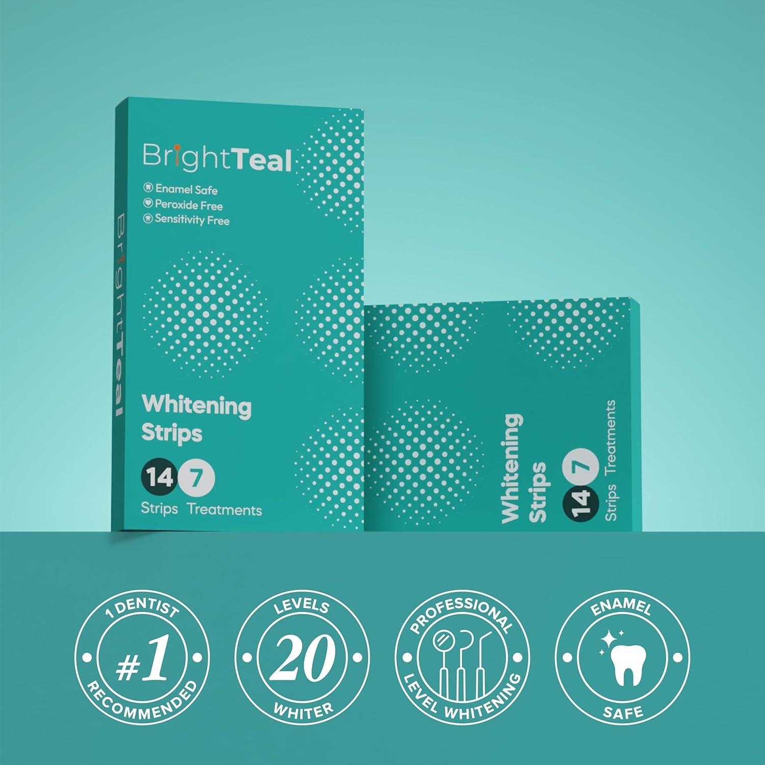 Tiras Blanqueadoras BrightTeal - 14 Tiras - Sin Peróxido