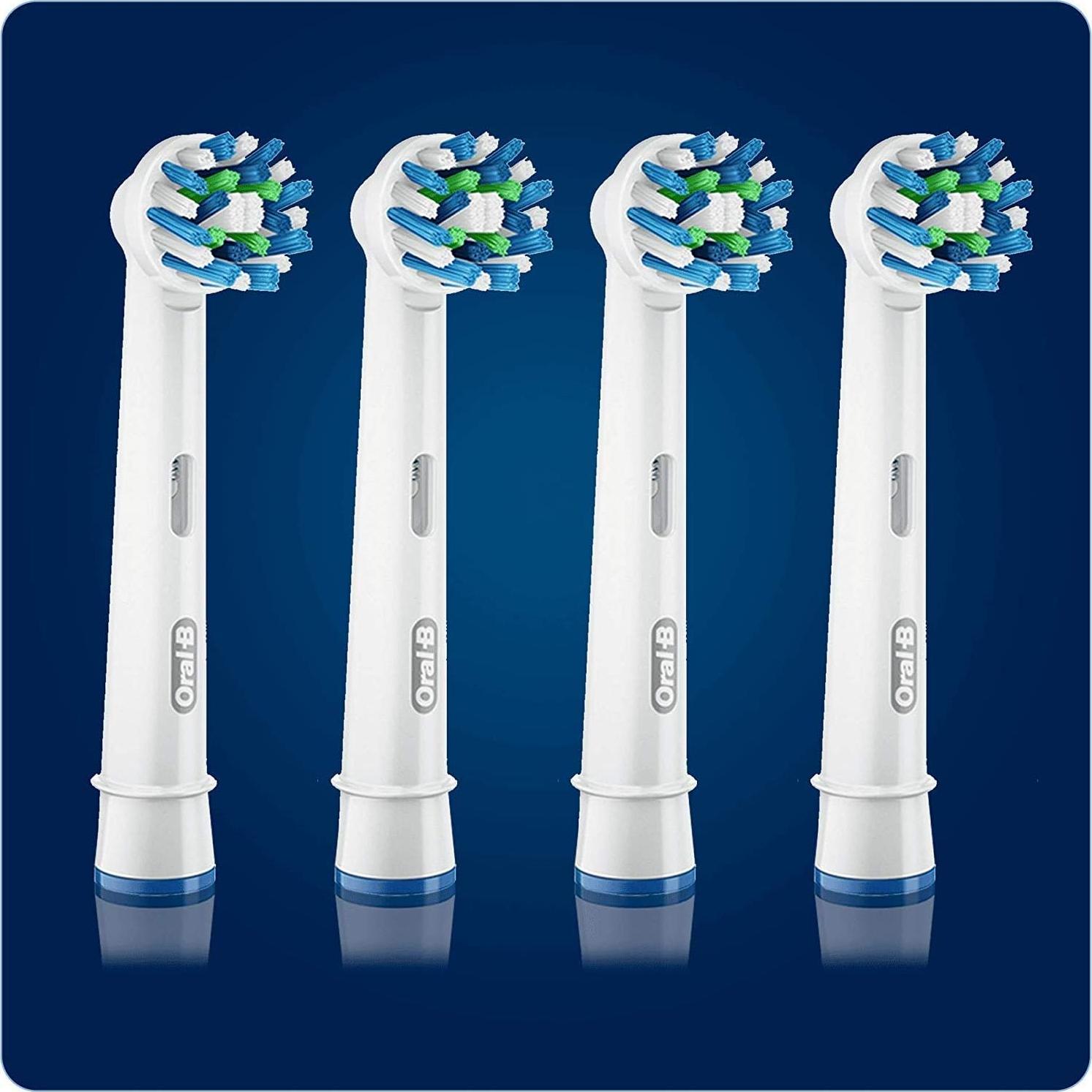 Cabezas de repuesto para cepillo eléctrico Oral B Cross Action x4