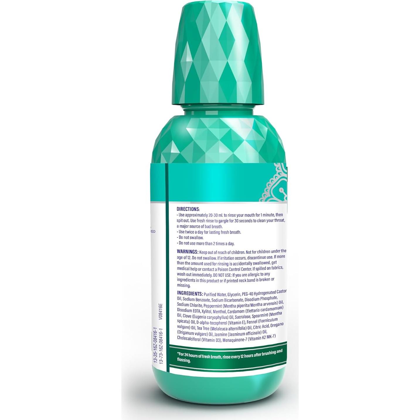 Enjuague Bucal GuruNanda Menta Silvestre 2x16 oz Libre de Alcohol