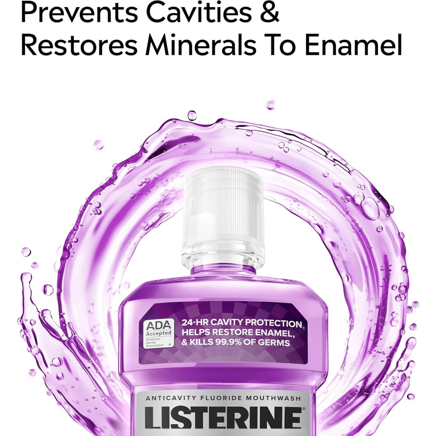 Listerine Cuidado Total Enjuague Bucal 6-en-1 Menta 2x1L