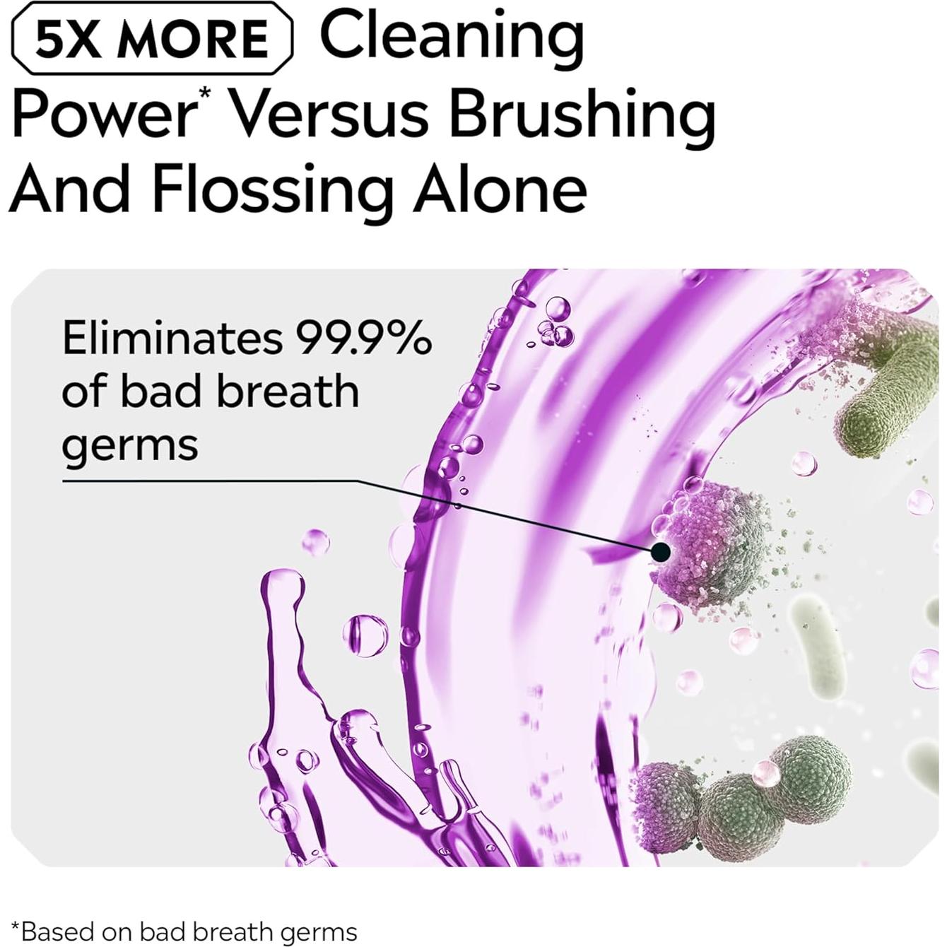 Listerine Cuidado Total Enjuague Bucal 6-en-1 Menta 2x1L