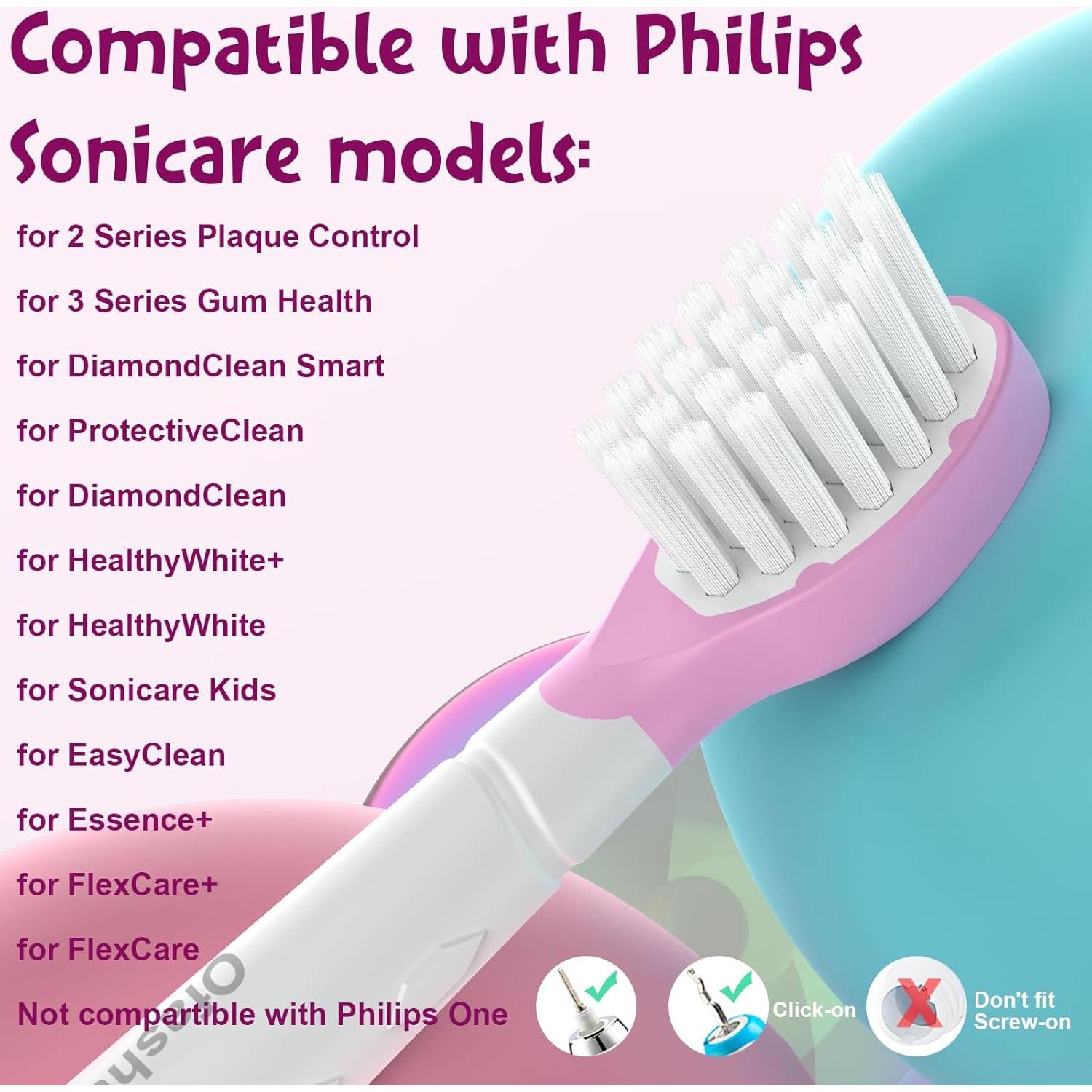 Cabezas de cepillo de dientes eléctricos Ofashu HX6044 para niños