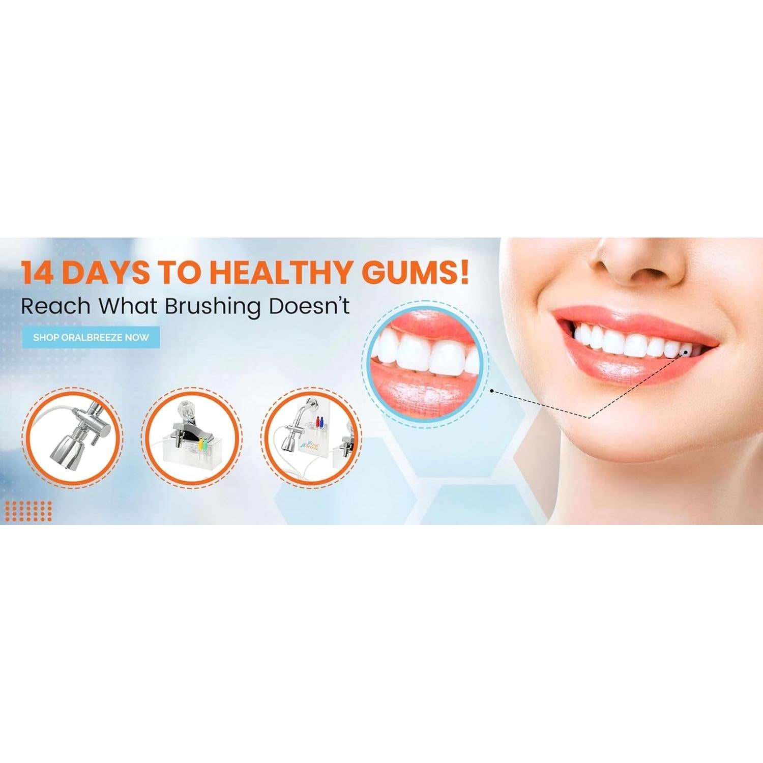 Irrigador Oral ShowerBreeze Oral Breeze | Sin Baterías, Agua Caliente