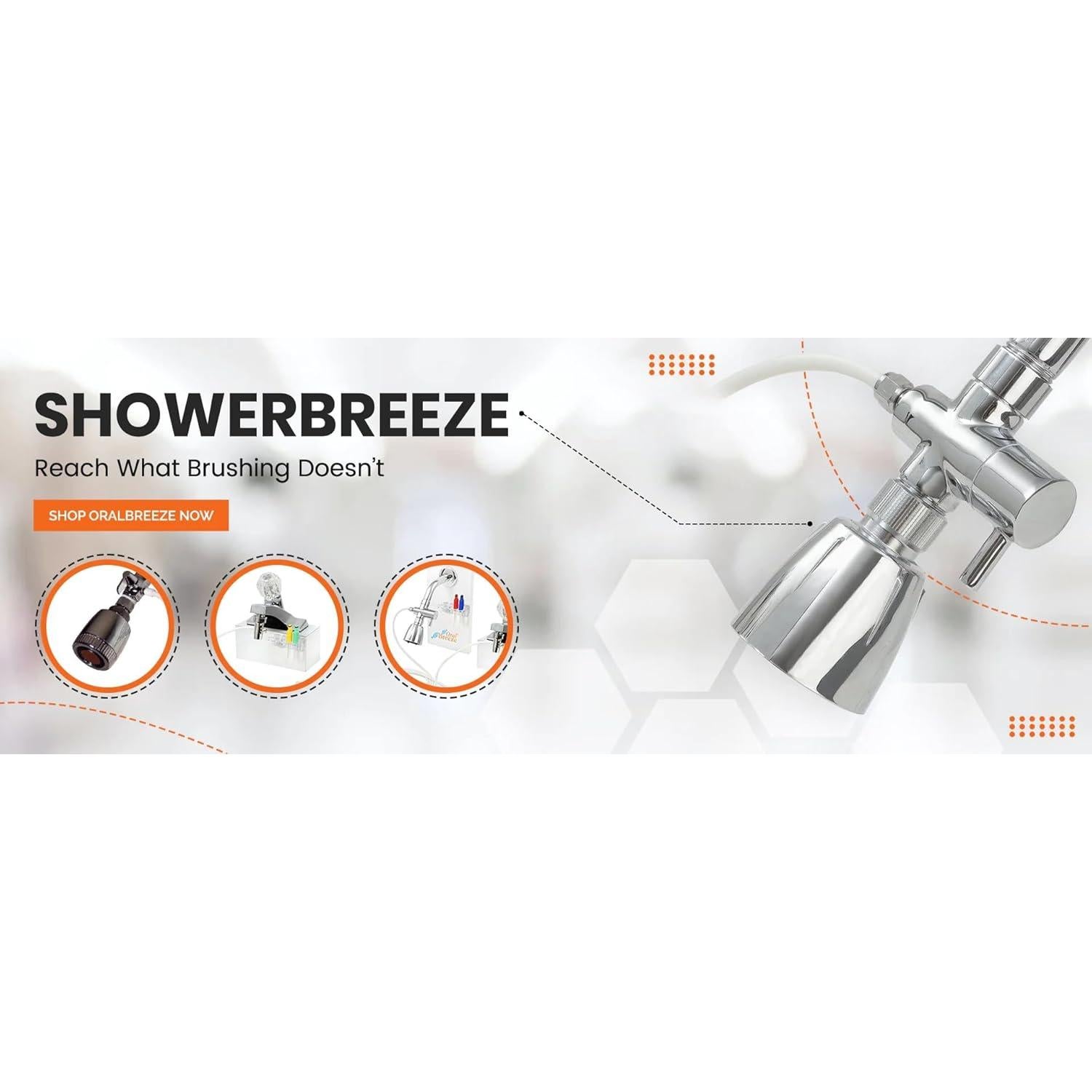 Irrigador Oral ShowerBreeze Oral Breeze | Sin Baterías, Agua Caliente