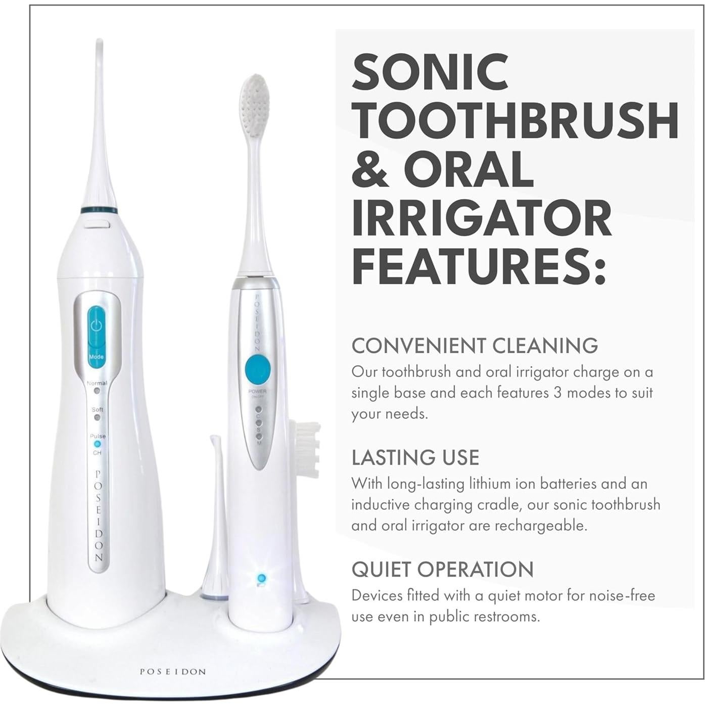 Combo Cepillo de Dientes Sónico e Irrigador Oral ToiletTree