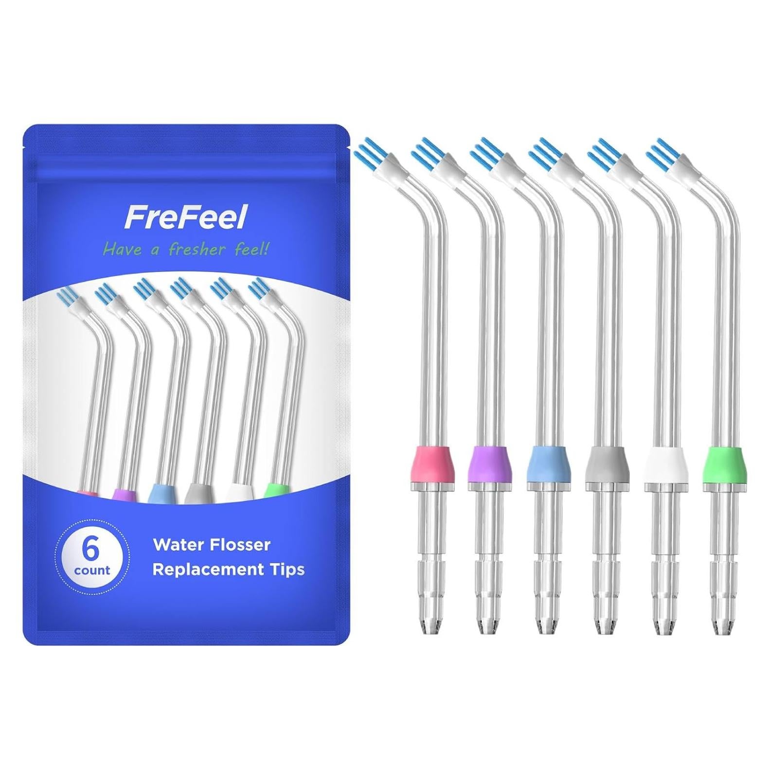 Puntas de Repuesto Waterpik - 6 Puntas Eliminadoras de Placa