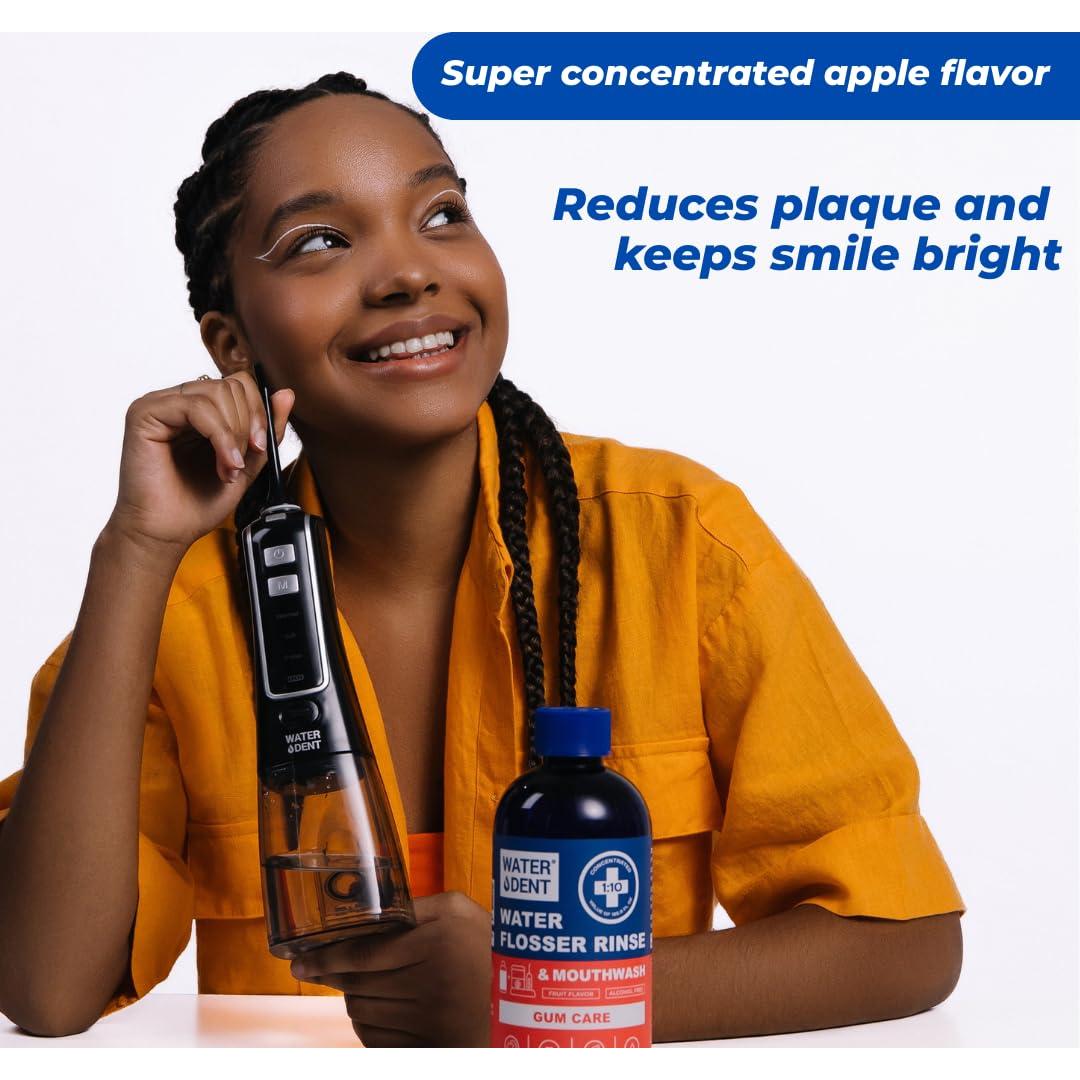 Enjuague Bucal Concentrado WATER DENT 1L Menta Manzana - 2 Pack