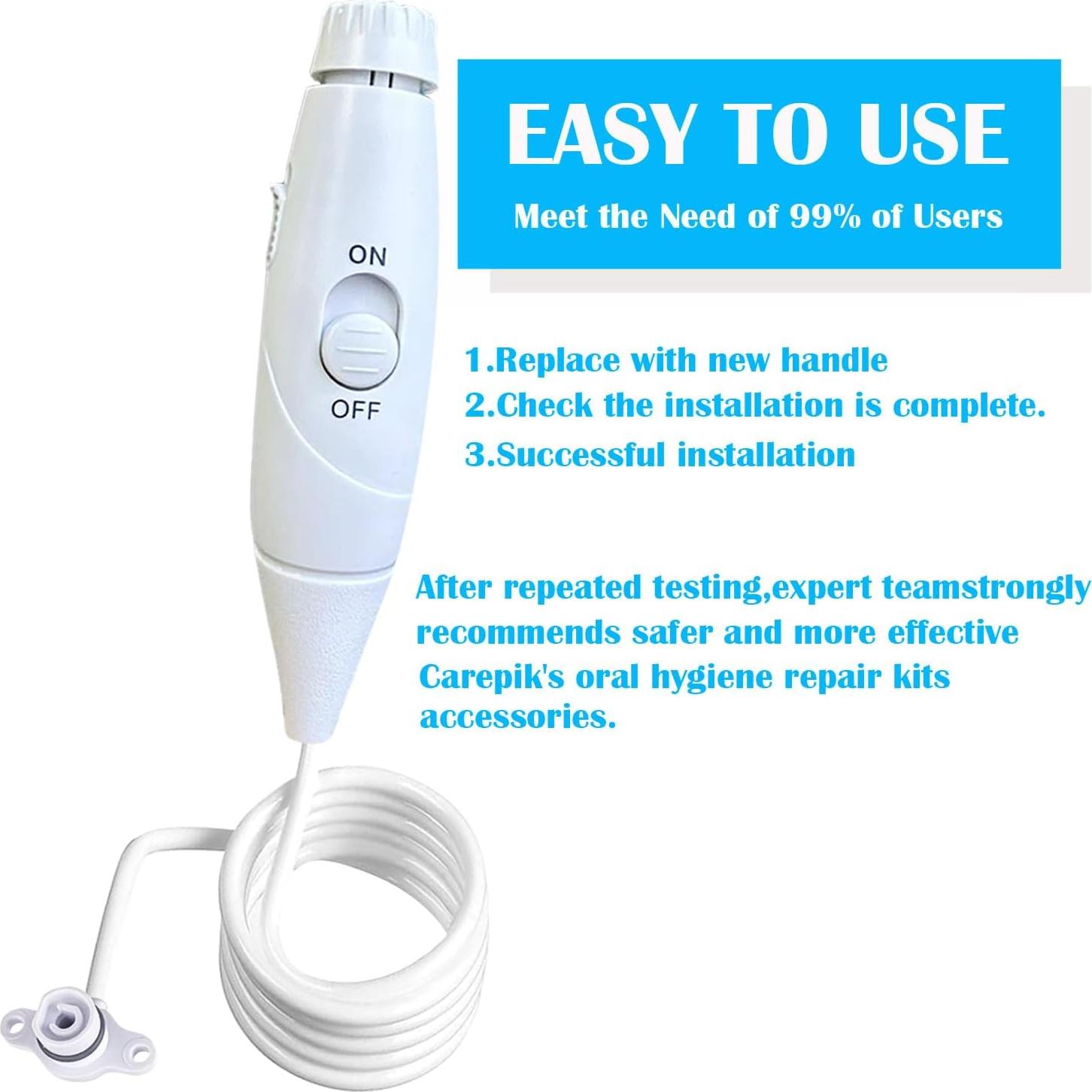 Mango y Manguera de Reemplazo Carepik para Waterpik WP-100/300/660