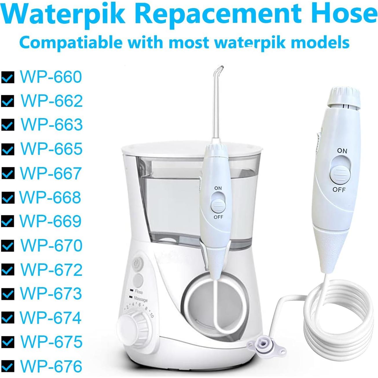 Mango y Manguera de Reemplazo Carepik para Waterpik WP-100/300/660