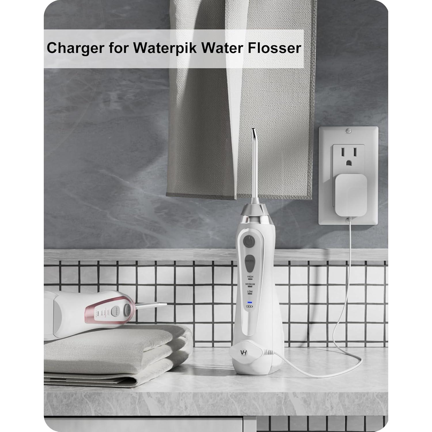 Cargador Magnético VHBW para Irrigador Dental Waterpik WP-560, 1.8m