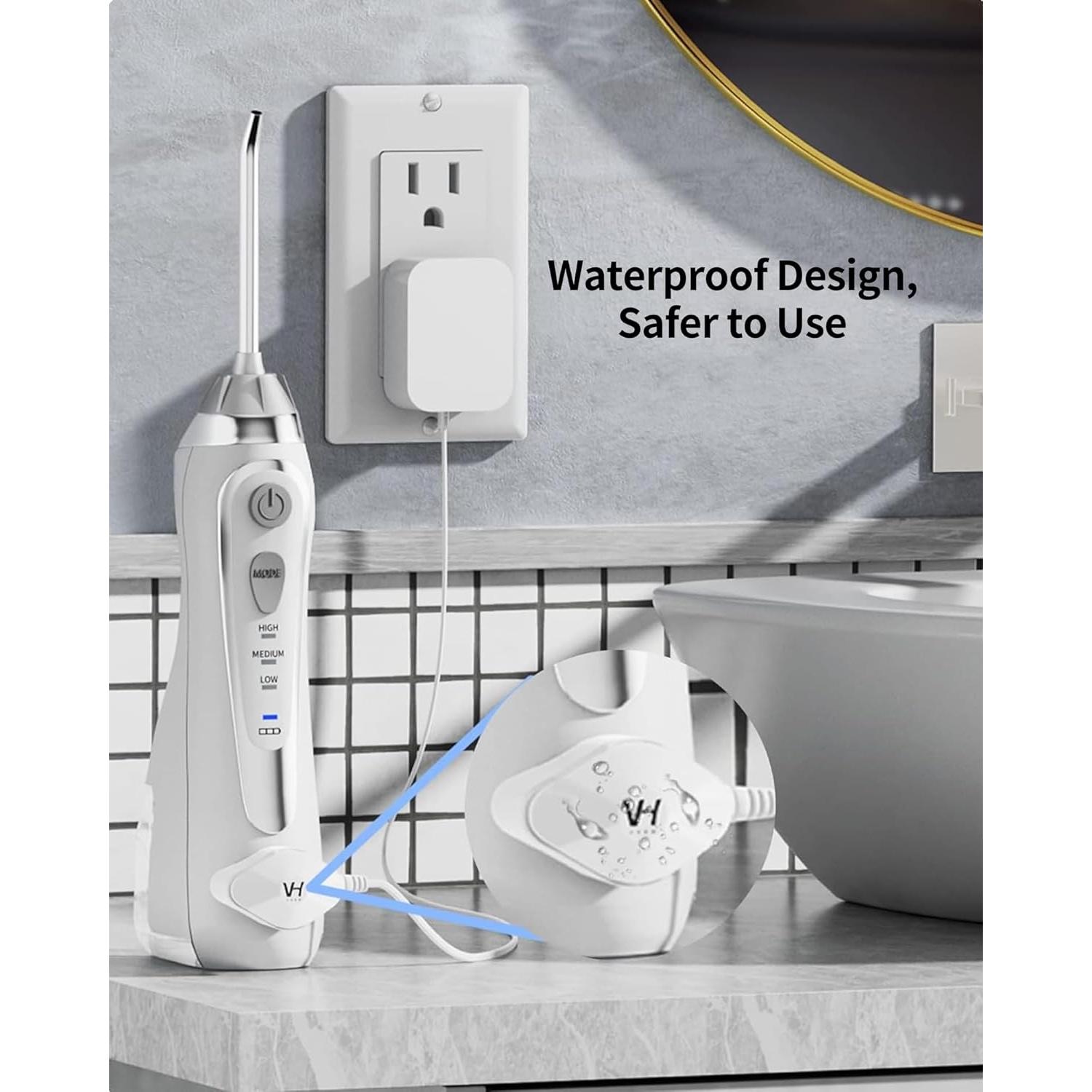 Cargador Magnético VHBW para Irrigador Dental Waterpik WP-560, 1.8m