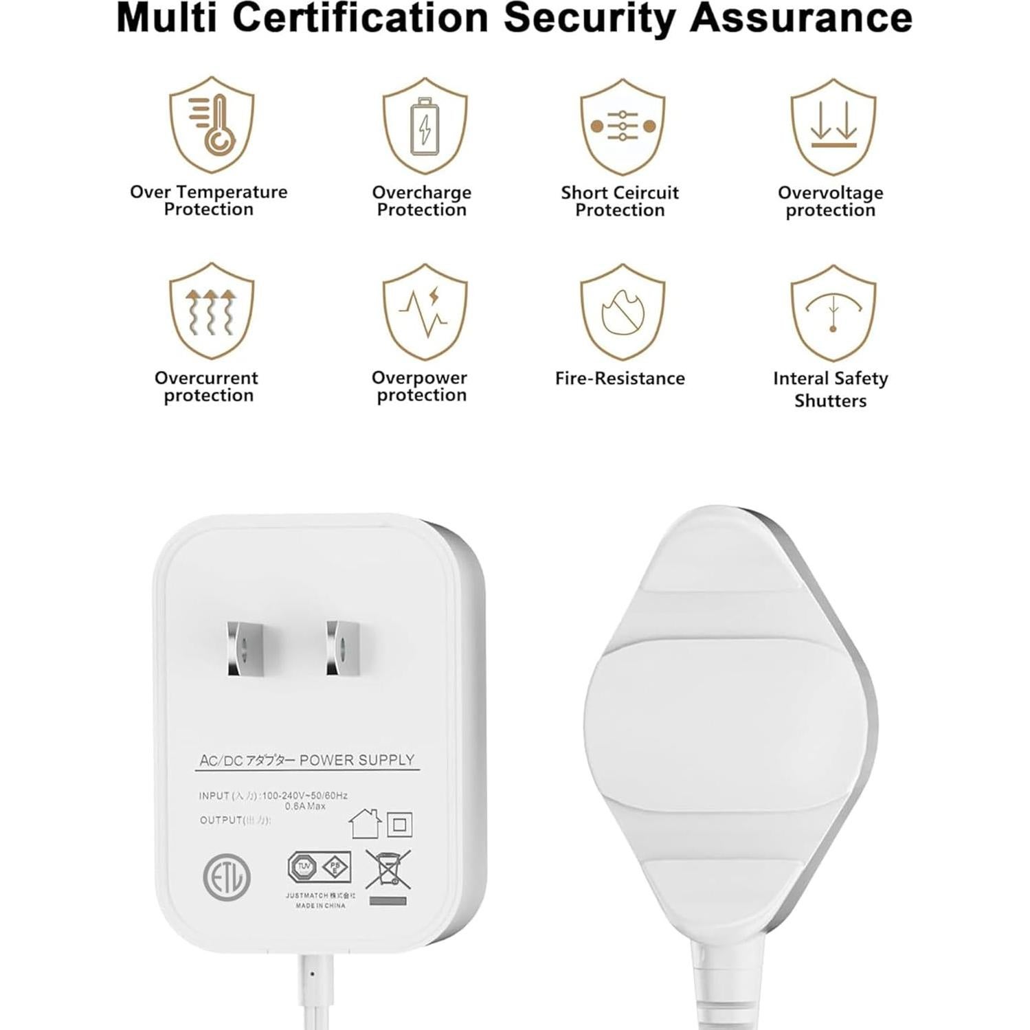 Cargador Magnético VHBW para Irrigador Dental Waterpik WP-560, 1.8m