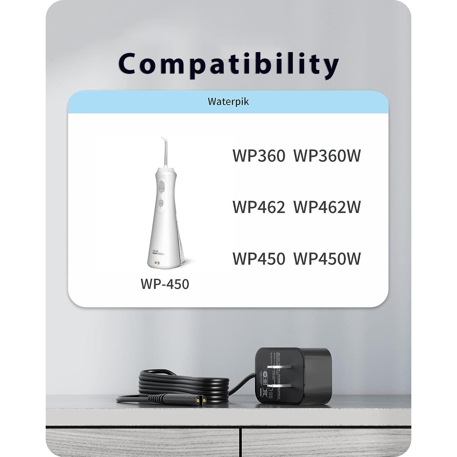 Cargador de Reemplazo VHBW para Waterpik WP360 WP450 3V