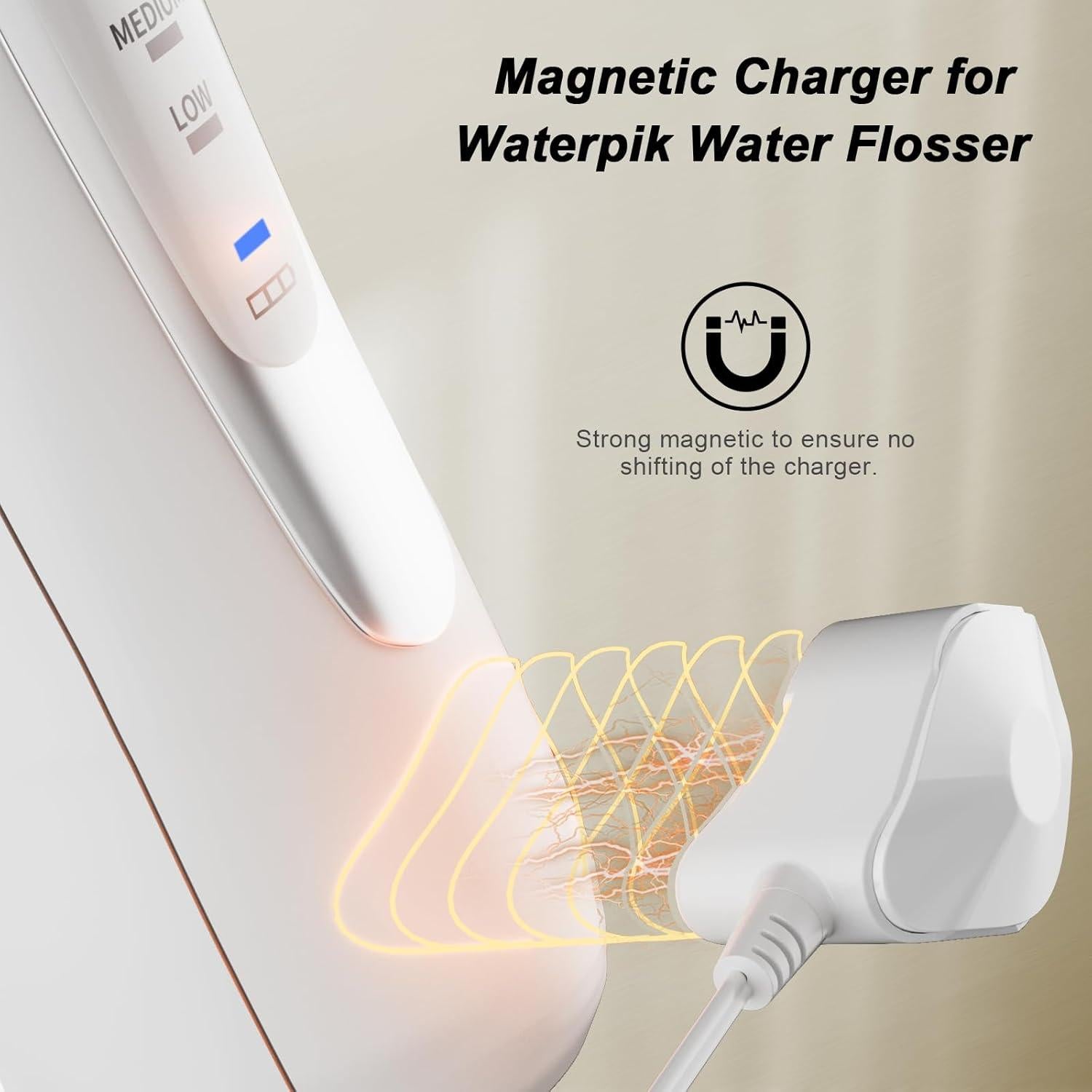 Cargador Magnético Waterpik WP-560 WP-562 WP-563 Negro 1.8m