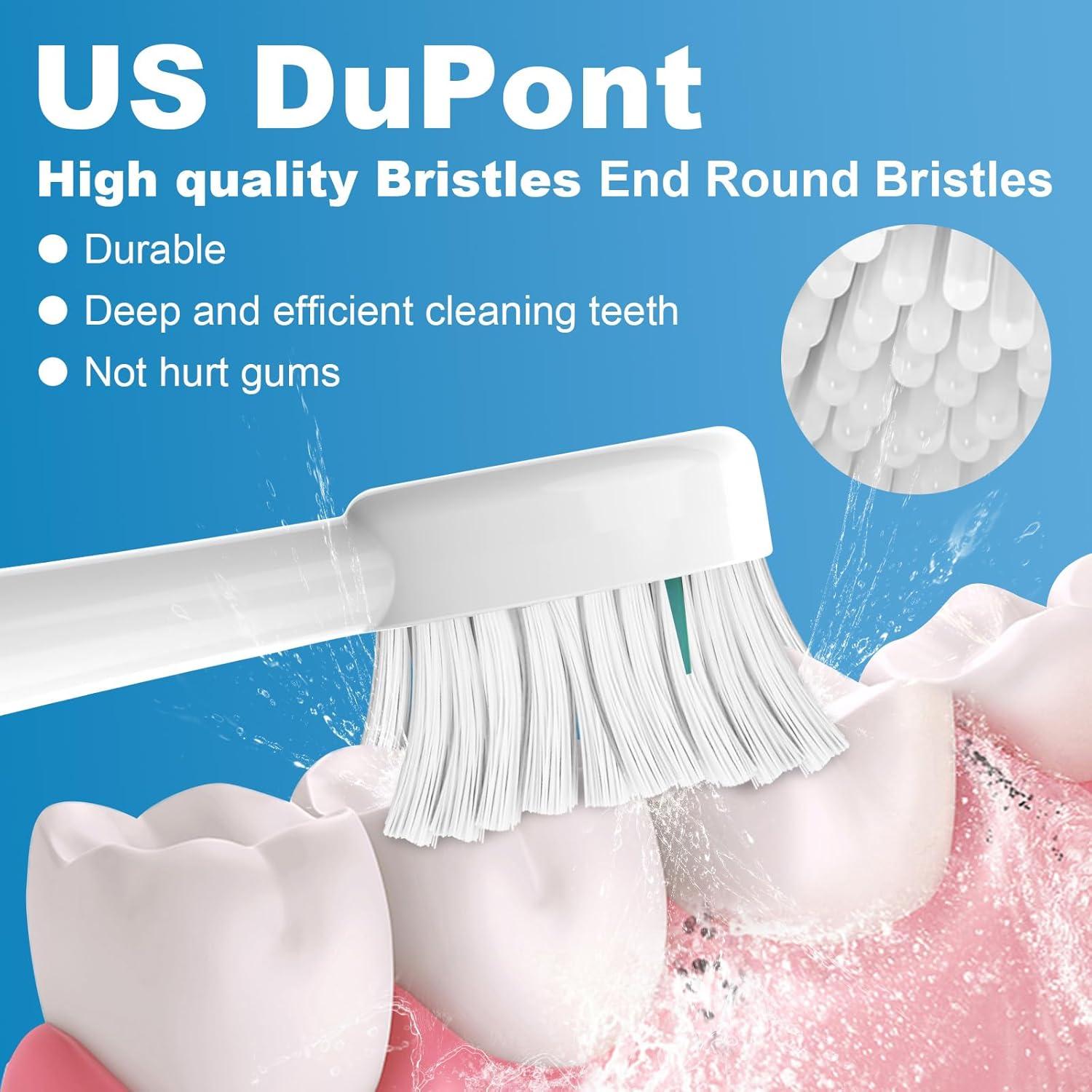 Cabezas de cepillo de repuesto Wevihroke para WaterPik Sonic-Fusion, 6 unidades