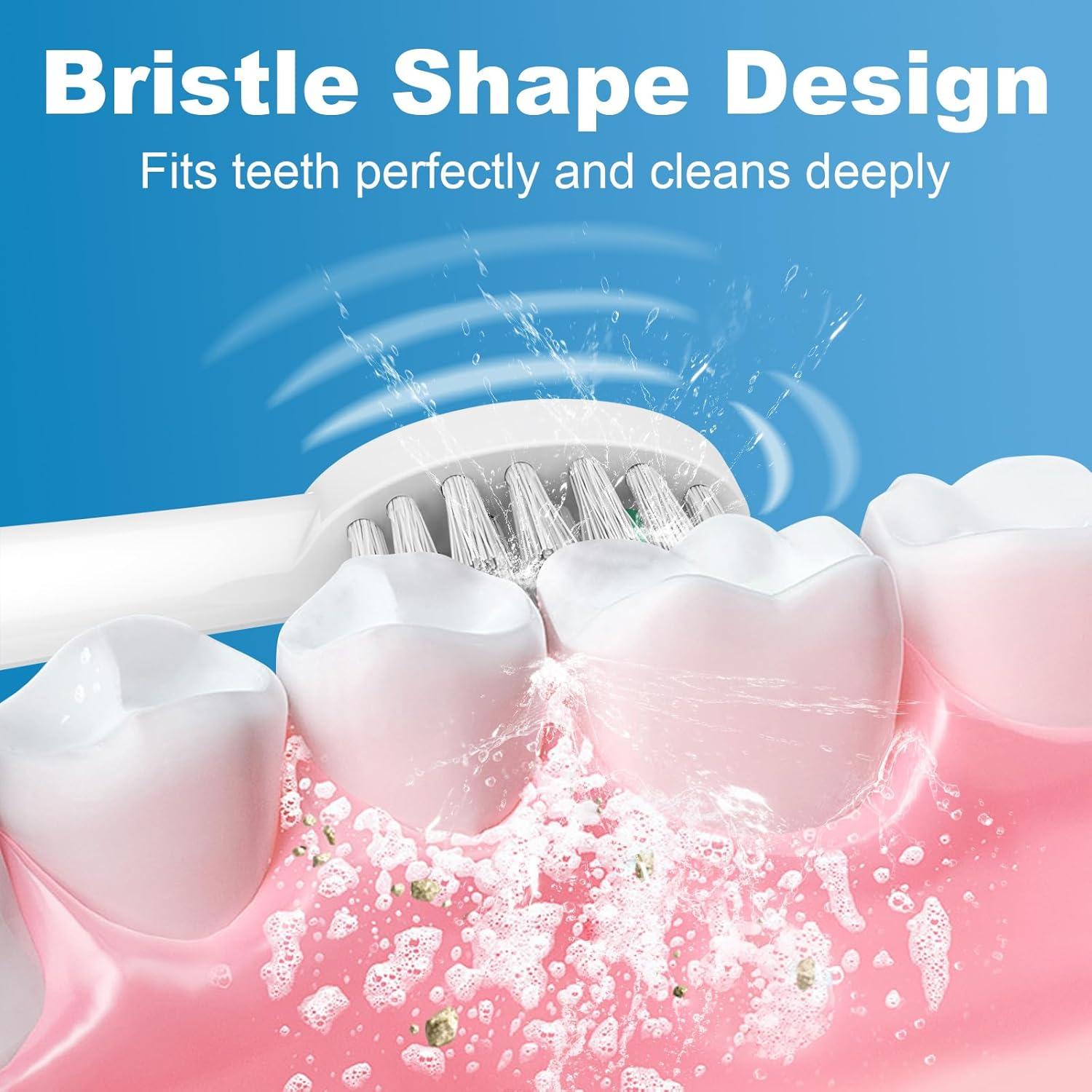 Cabezas de cepillo de repuesto Wevihroke para WaterPik Sonic-Fusion, 6 unidades