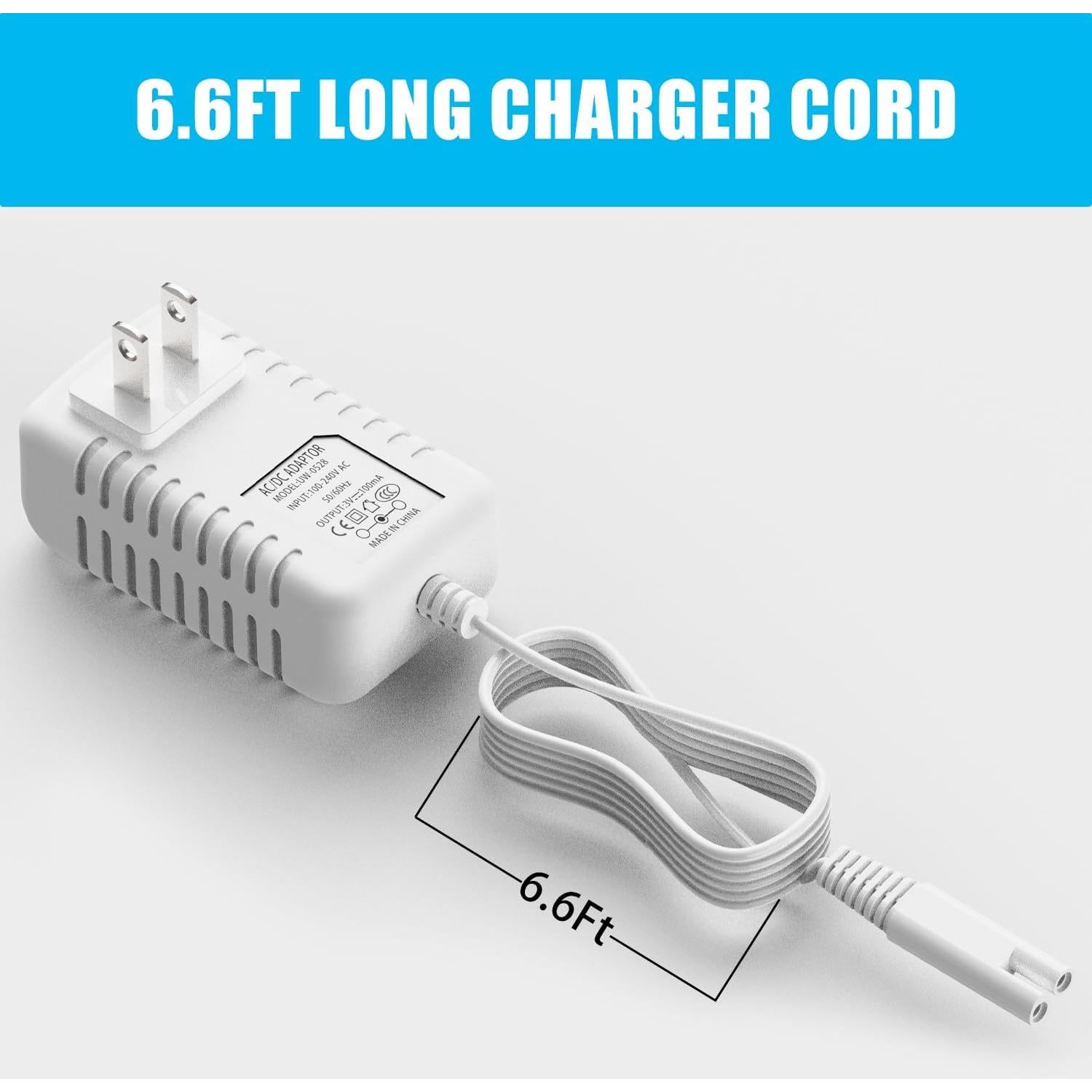 Cargador de Reemplazo Waterpik WP360 WP450 1.5m Blanco