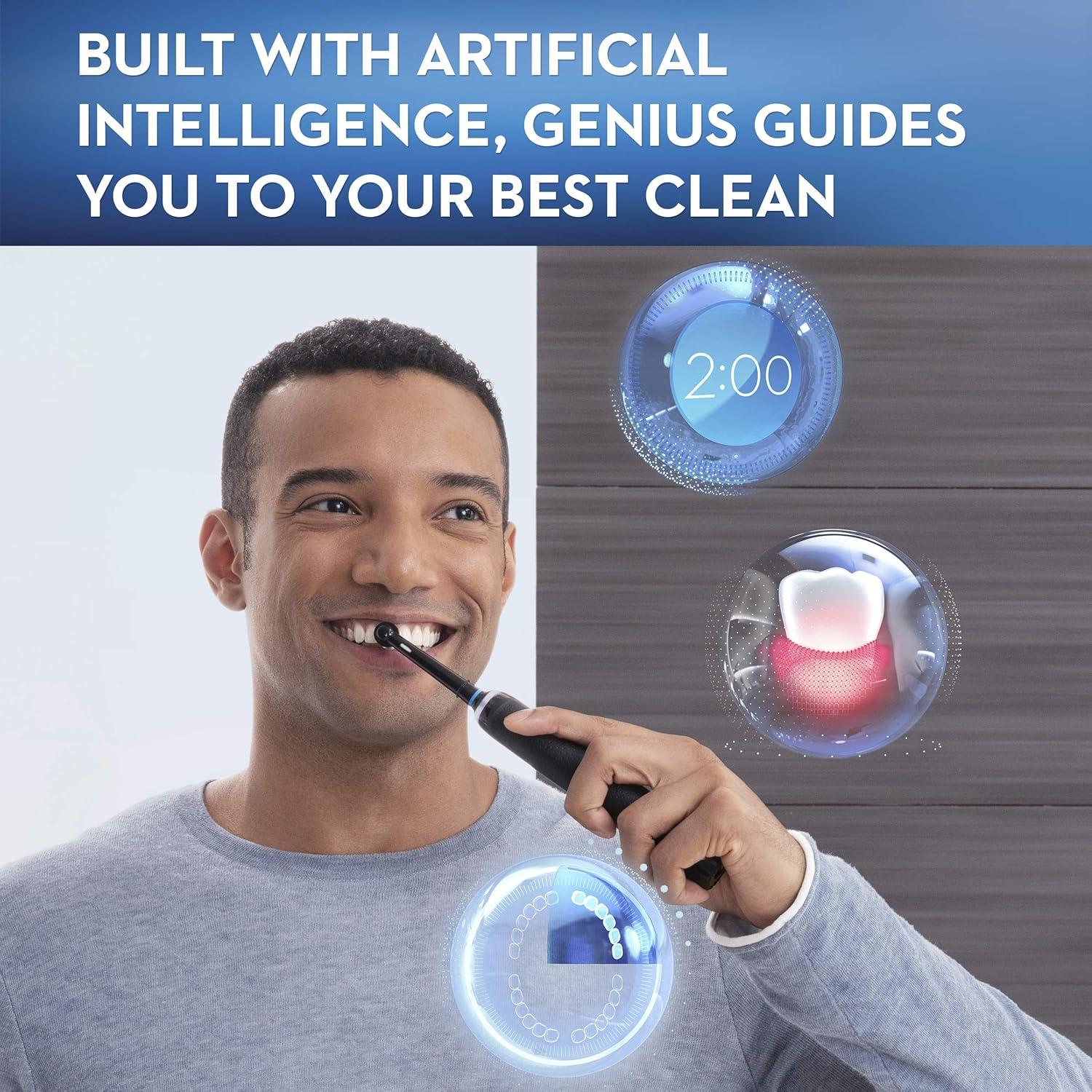 Cepillo de dientes eléctrico Oral-B GENIUS X con 3 cabezales y estuche