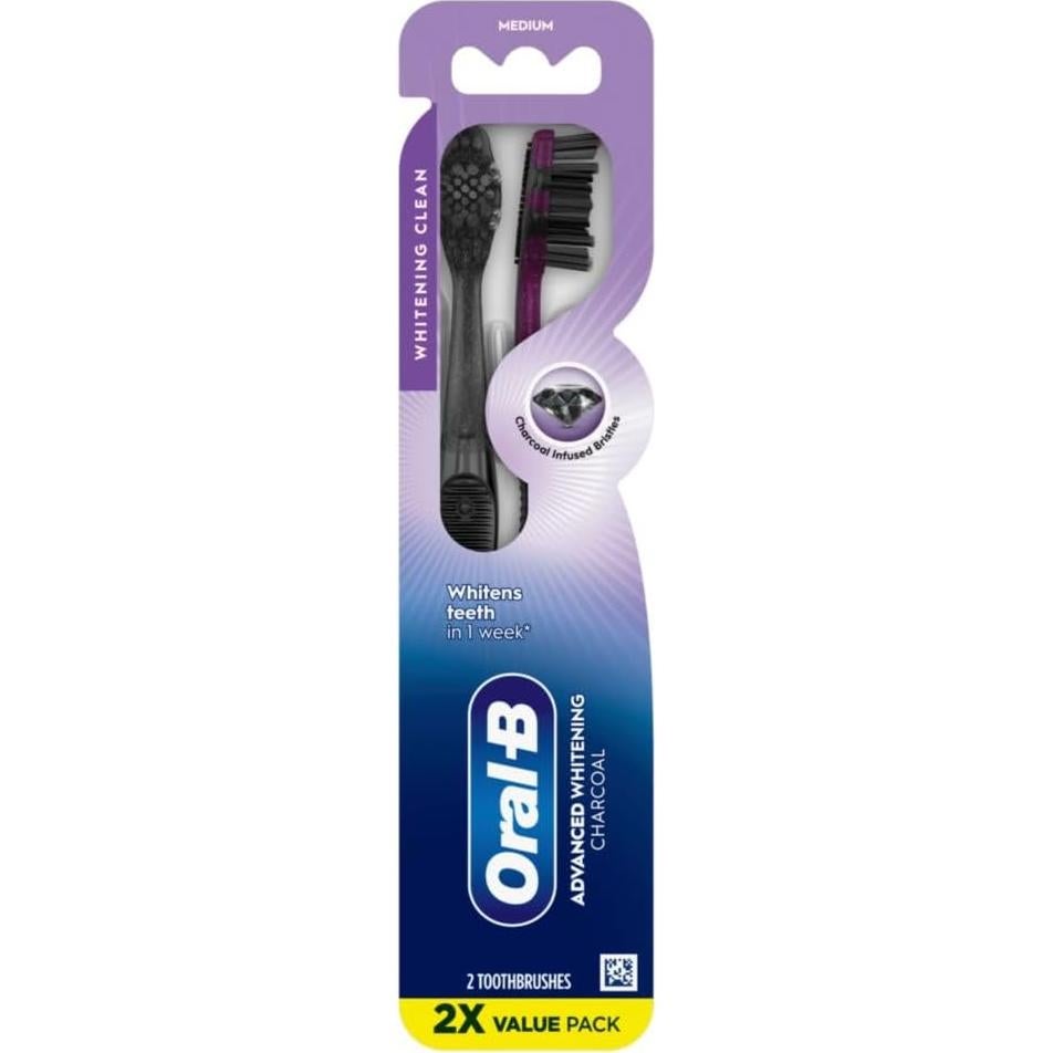 Cepillos de Dientes Oral-B con Carbón 2 Unidades Medianos