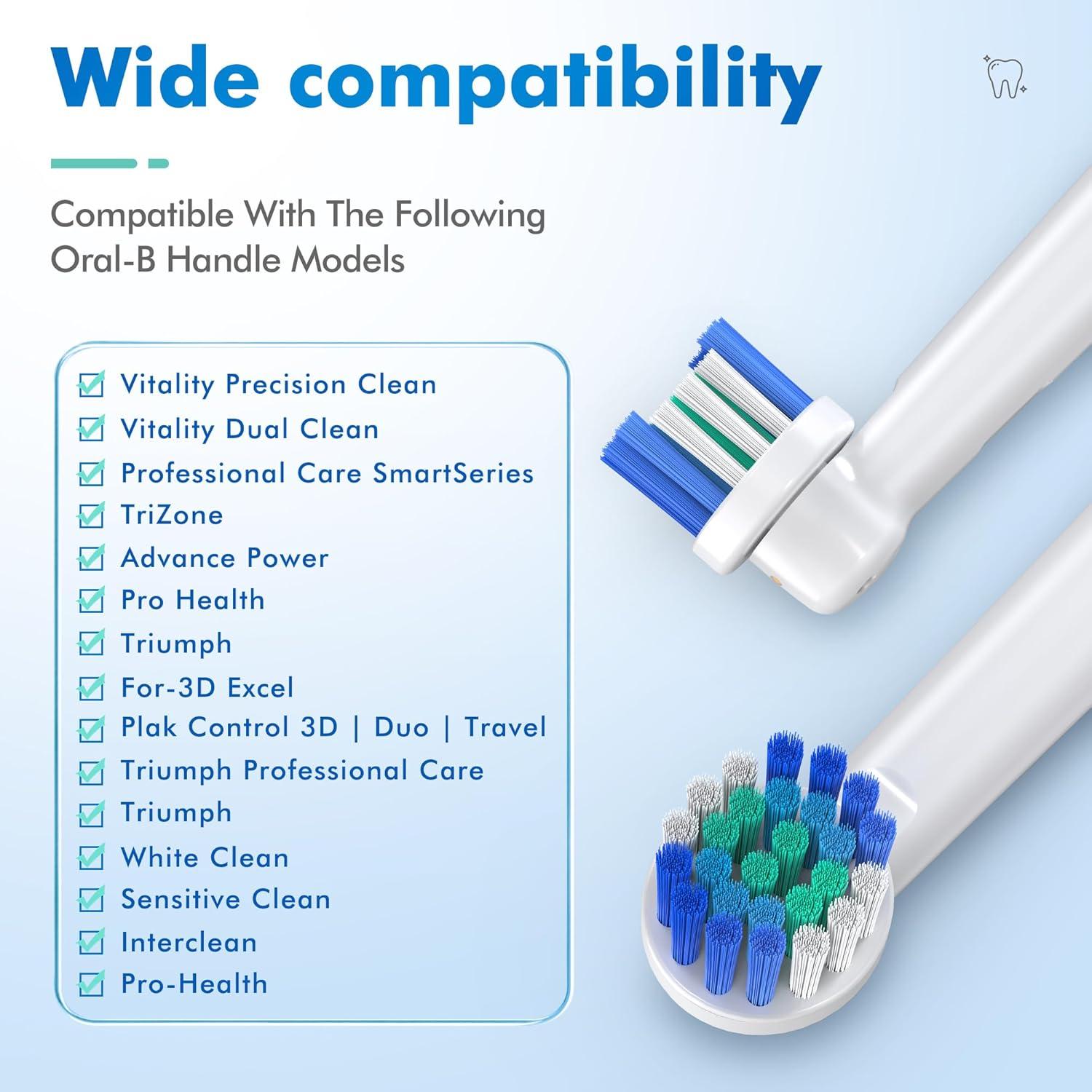 Cabezas de cepillo de dientes Oral-B Keosaa, 8 unidades, limpieza profesional