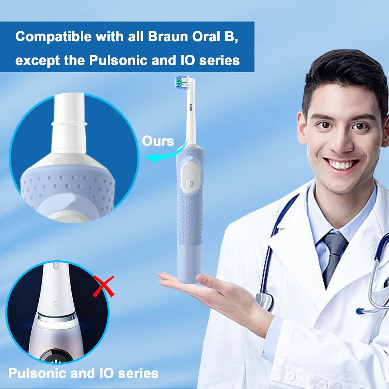 Cabezas de Repuesto Oral B Braun Pro 1000/1500 - 12 Unidades Suaves