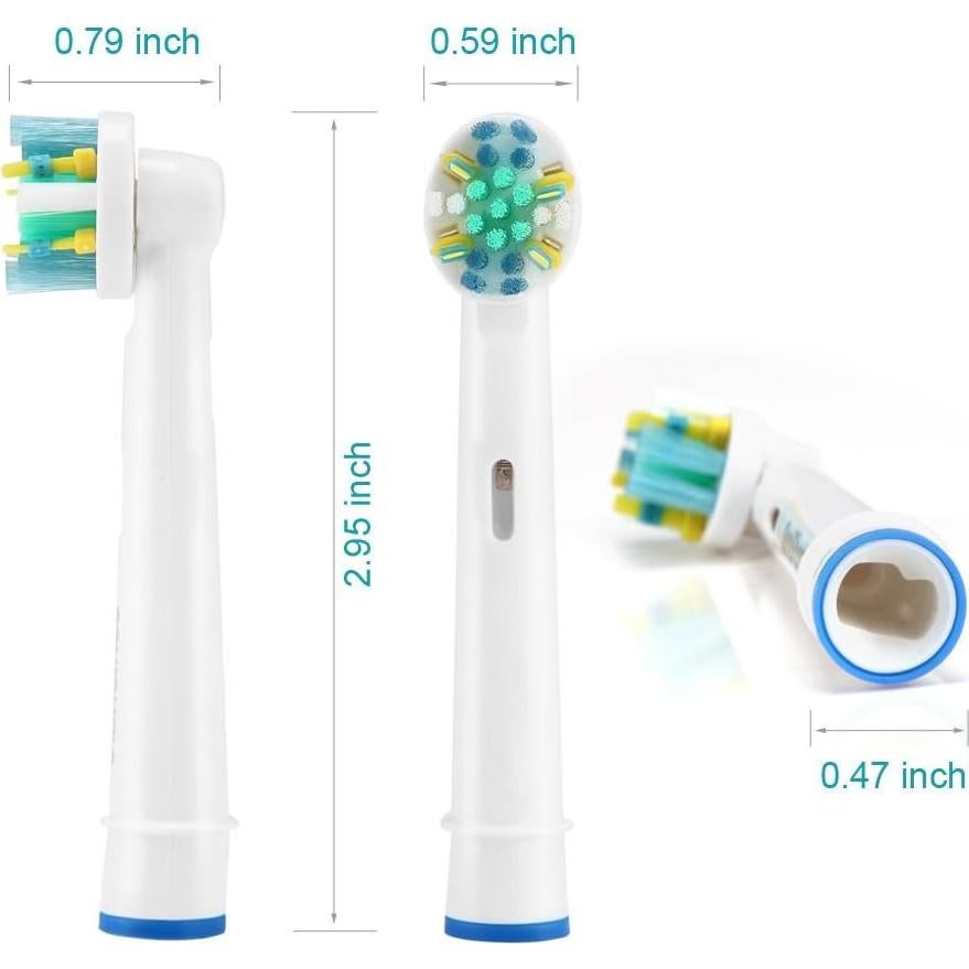 Cabezas de Repuesto Etrhtec para Cepillo Eléctrico Oral Pro 1000/3000/5000/7000 - 8 Unidades