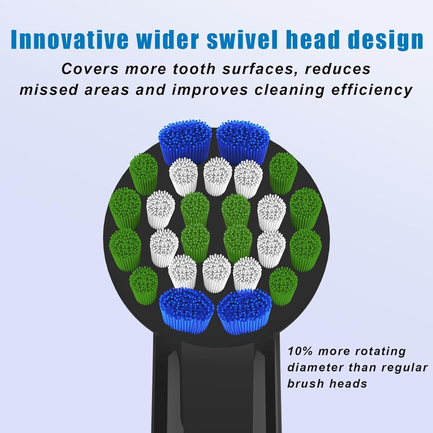 Cabezas de cepillo de dientes BKIX compatibles Oral B - 8 unidades