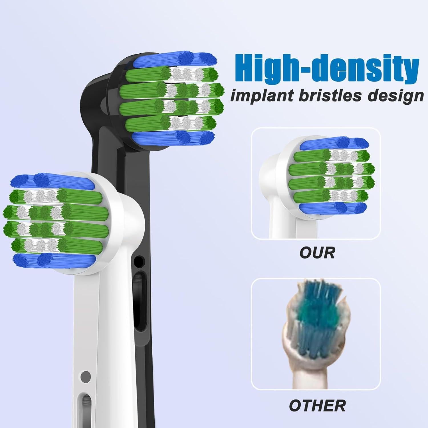 Cabezas de cepillo de dientes BKIX compatibles Oral B - 8 unidades