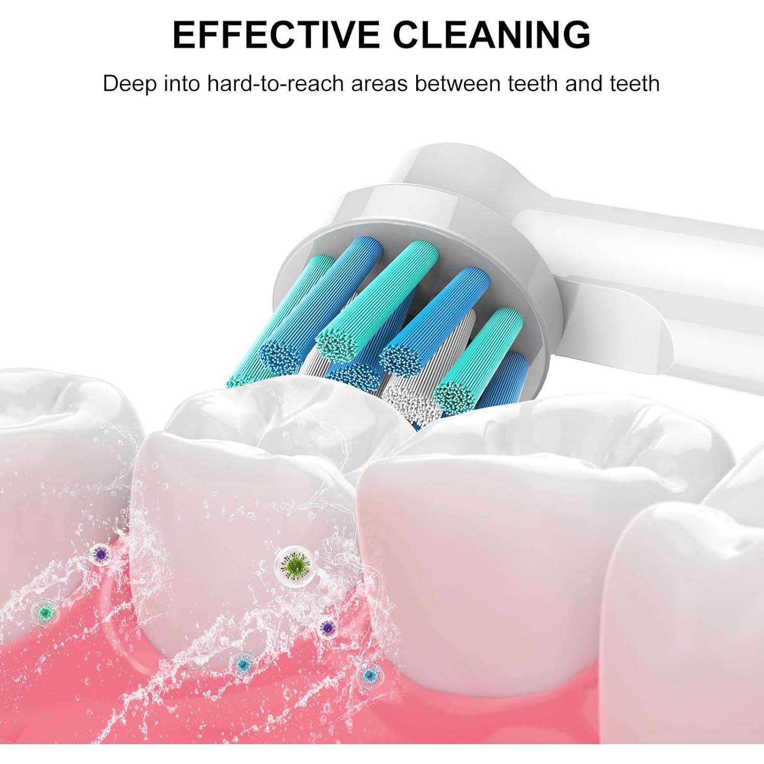 Cabezas de Cepillo de Dientes Eléctrico SetSail 10 Piezas Compatibles Oral-B